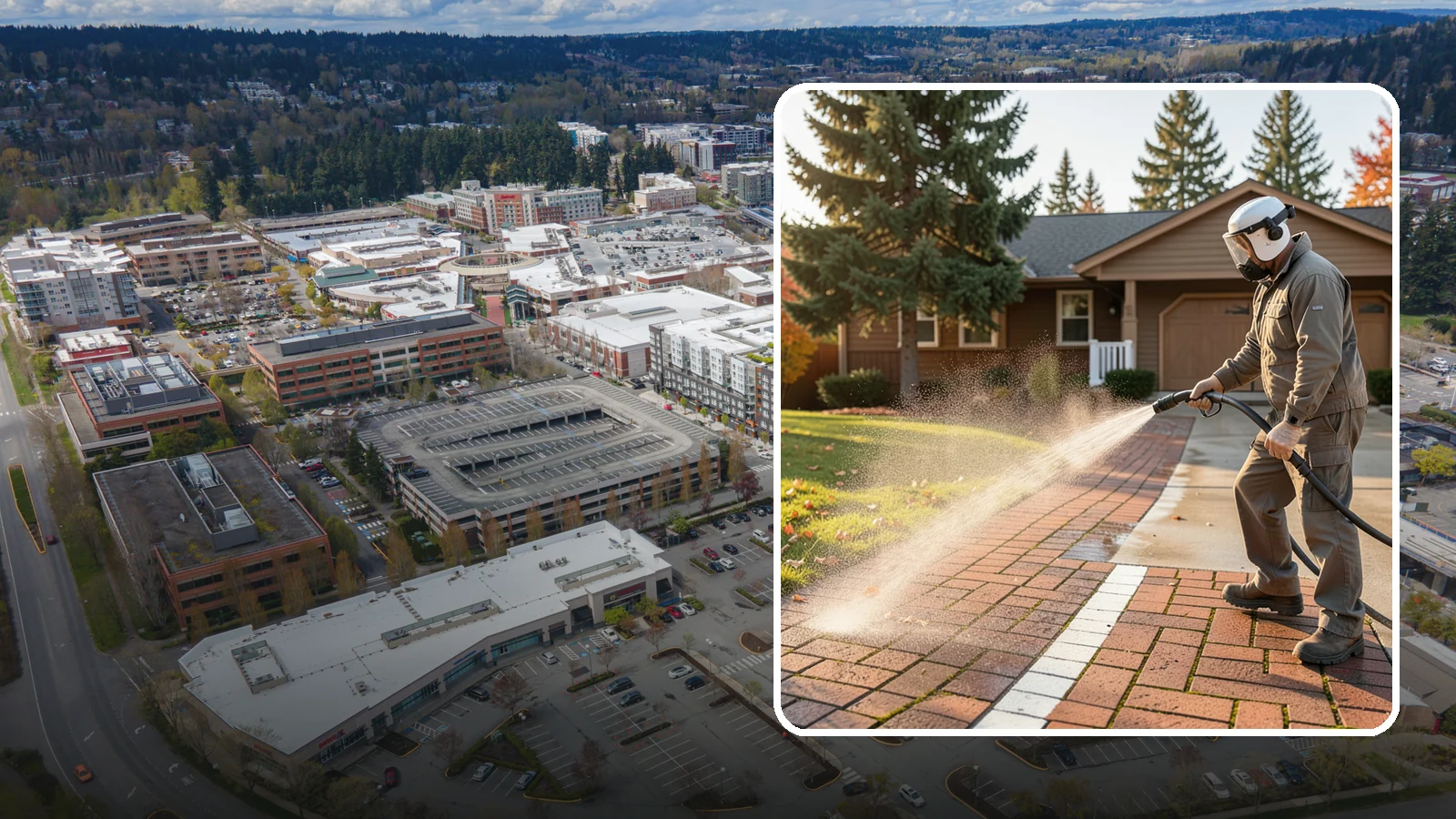 Brick Walkway Cleaning in Redmond, King County, WA - Gently clean brick walkways so moss and joint growth lift without dislodging sand or mortar.