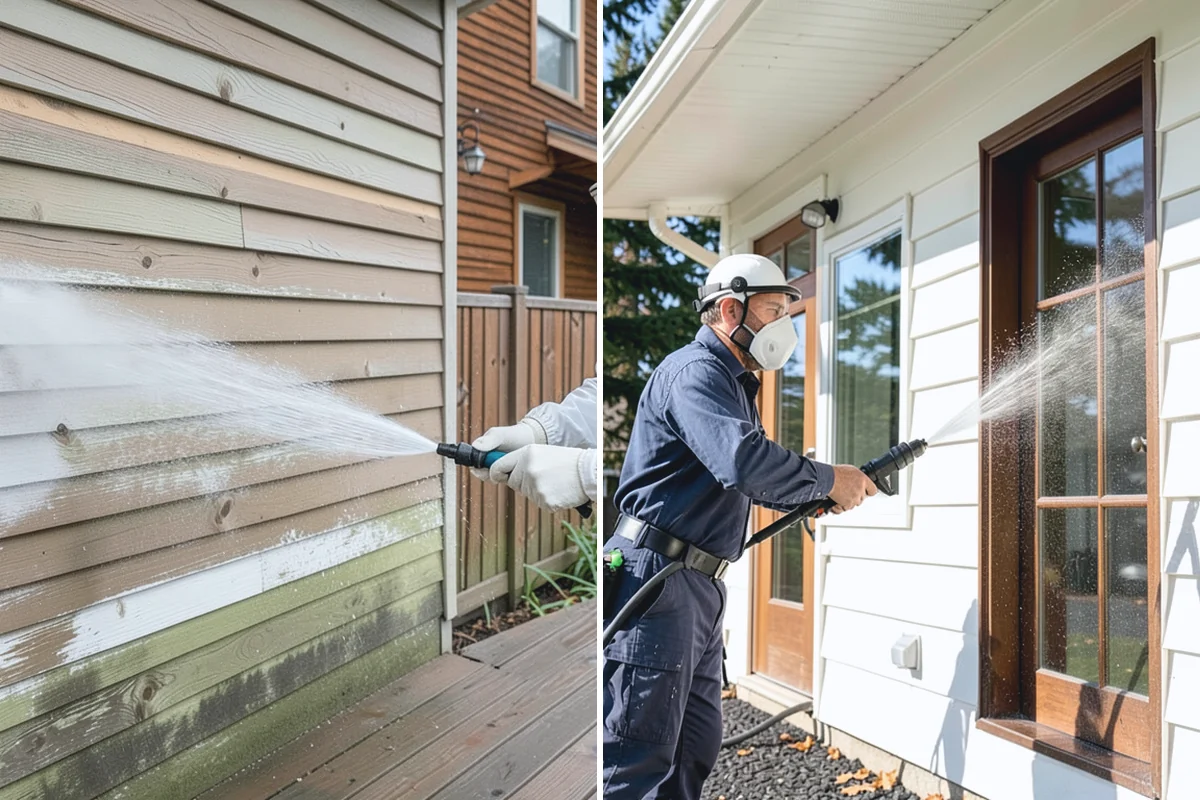 Brick Walkway Cleaning in Renton, King County, WA - Sweep and remove loose growth and standing debris
