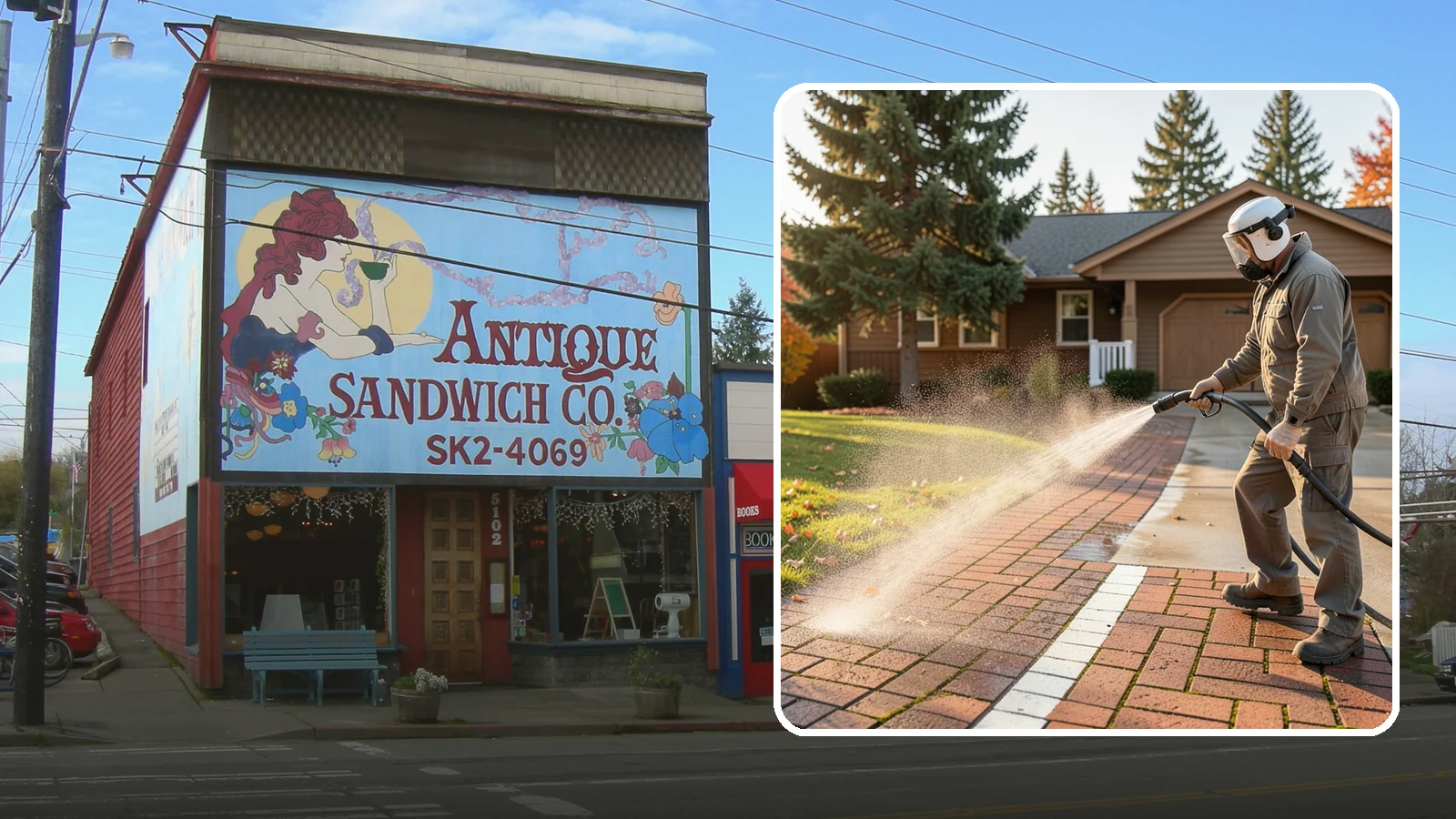 Brick Walkway Cleaning in Ruston, Pierce County, WA - Gently clean brick walkways so moss and joint growth lift without dislodging sand or mortar.