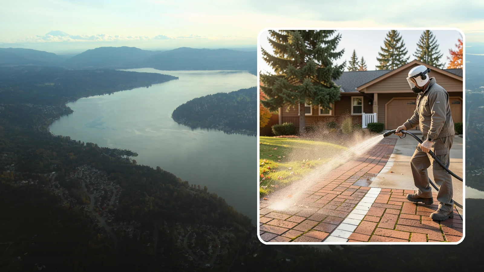 Brick Walkway Cleaning in Sammamish, King County, WA - Gently clean brick walkways so moss and joint growth lift without dislodging sand or mortar.