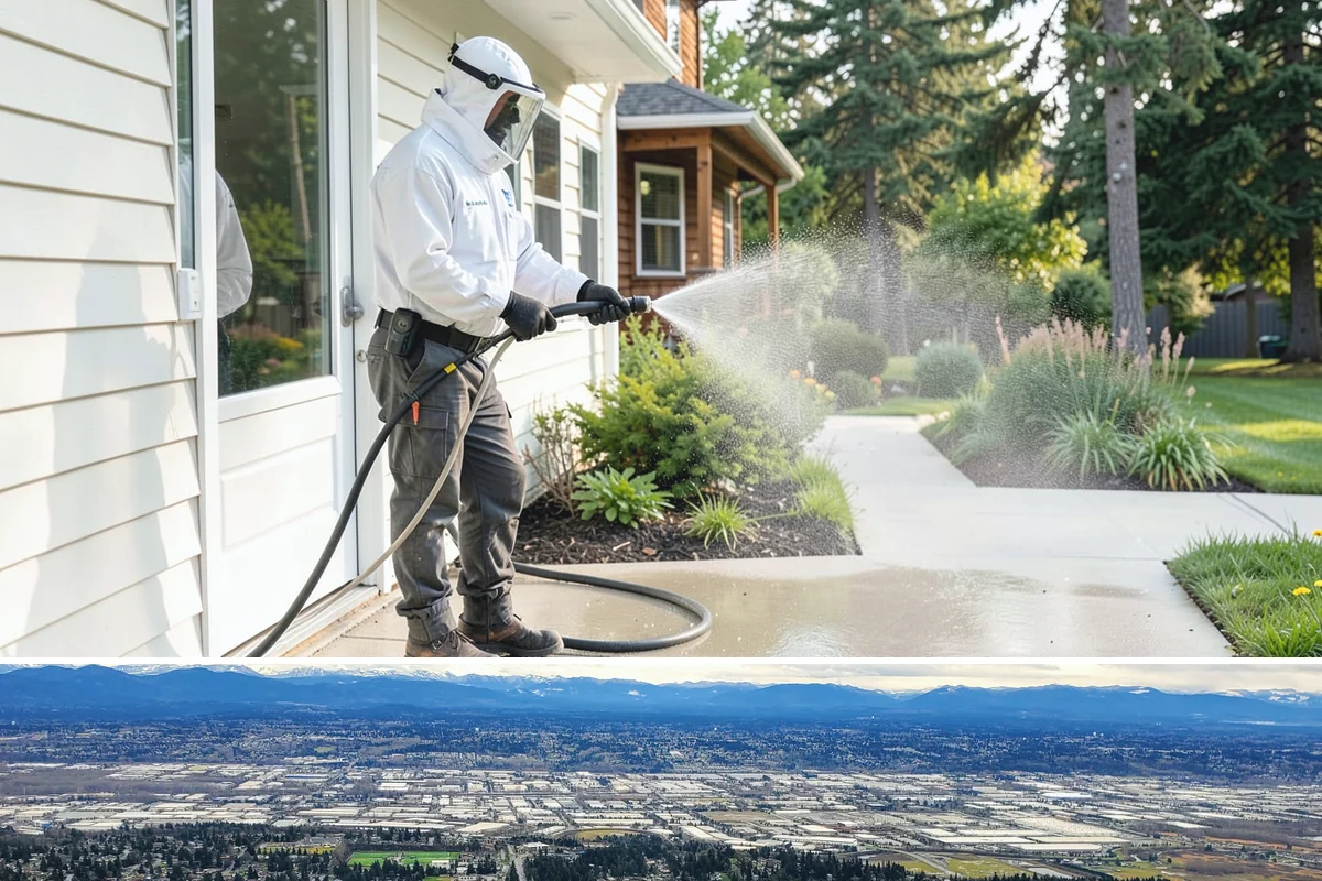 Brick Walkway Cleaning in SeaTac, King County, WA - Clean brick walkways in summer when joints can dry fully before fall re-sanding sets.