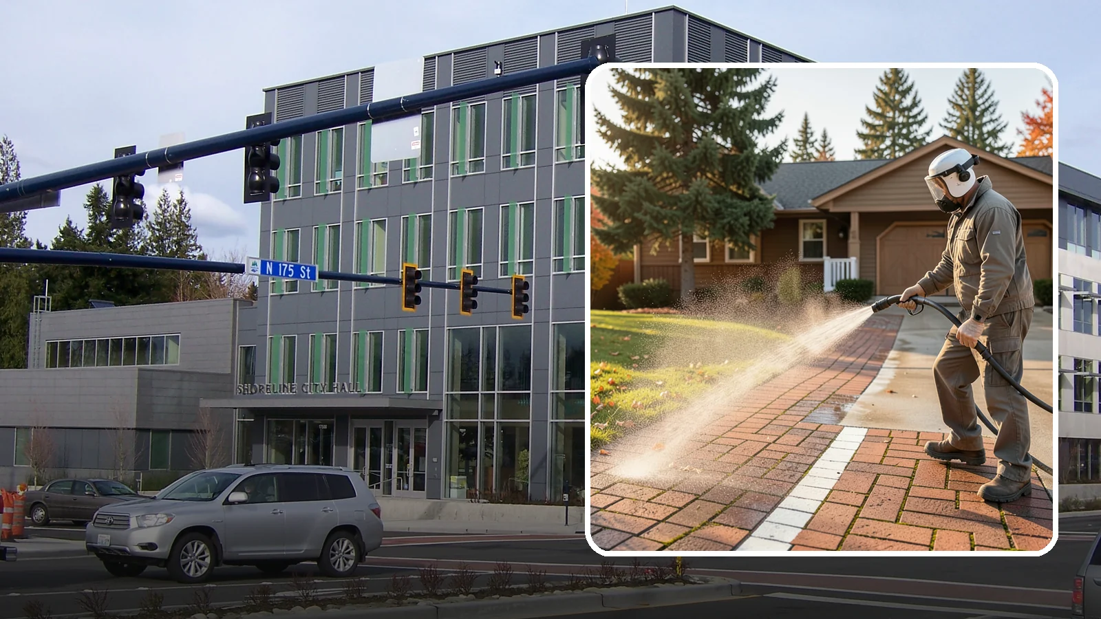 Brick Walkway Cleaning in Shoreline, King County, WA - Gently clean brick walkways so moss and joint growth lift without dislodging sand or mortar.