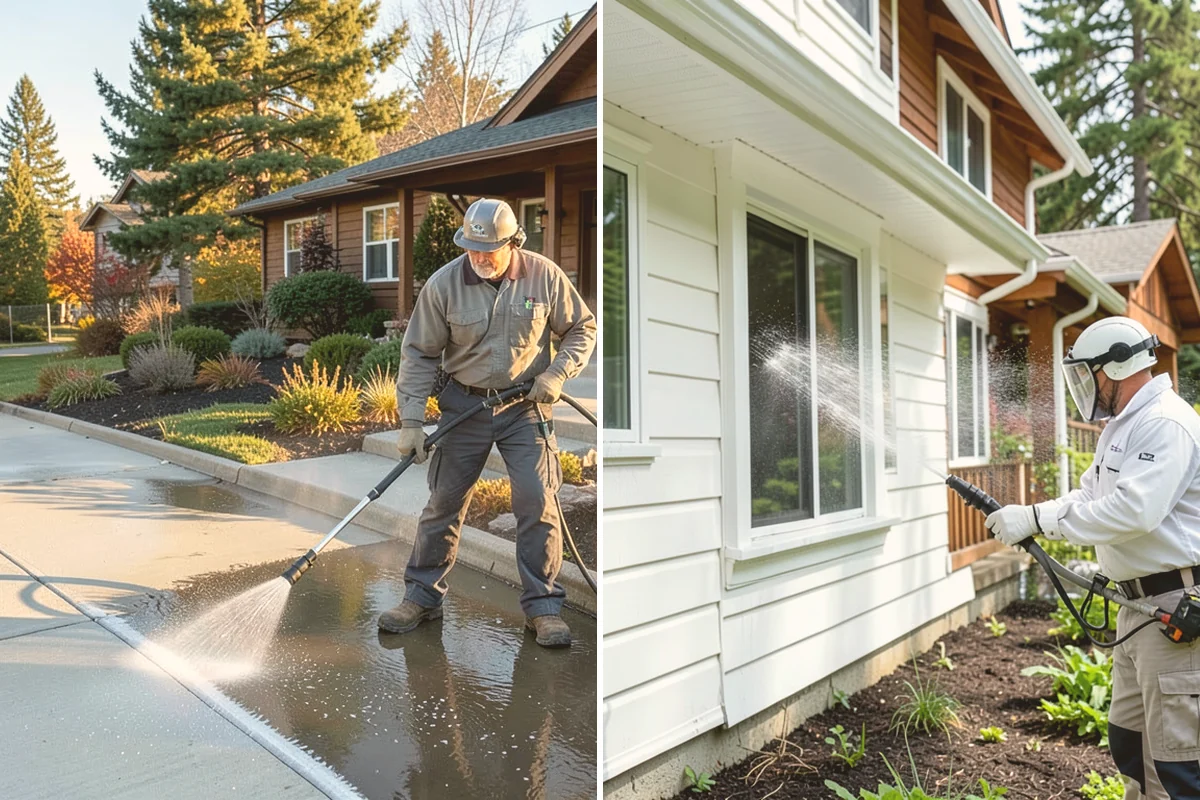 Brick Walkway Cleaning in Snohomish, Snohomish County, WA - Sweep and remove loose growth and standing debris