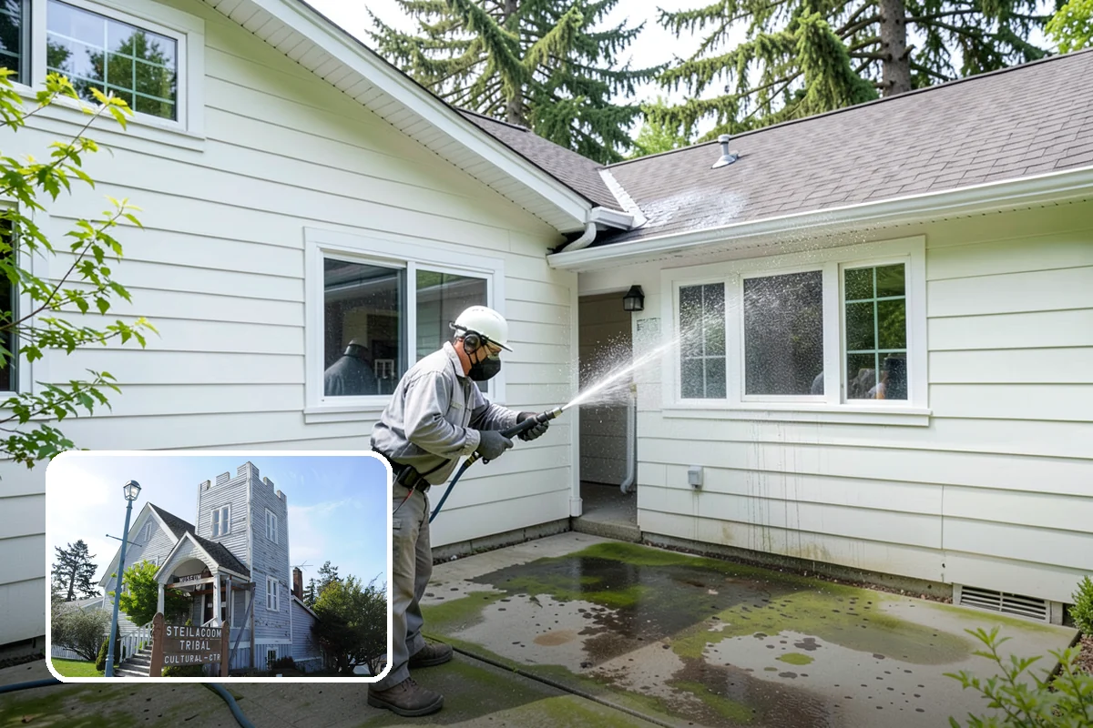 Brick Walkway Cleaning in Steilacoom, Pierce County, WA - Protects jointing sand and mortar from blowout