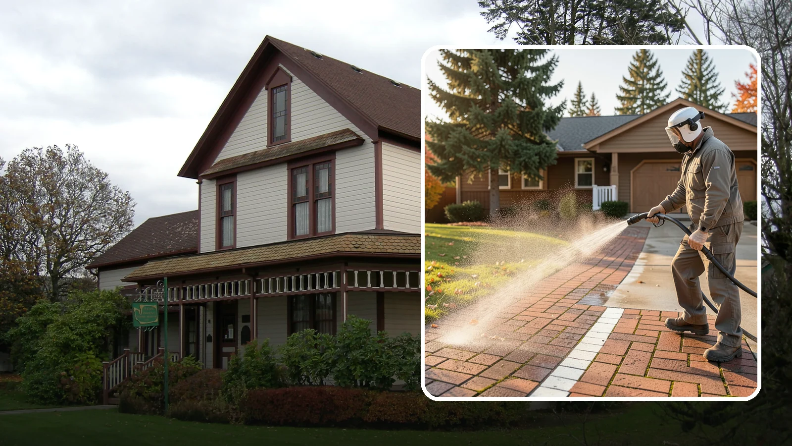 Brick Walkway Cleaning in Sumner, Pierce County, WA - Gently clean brick walkways so moss and joint growth lift without dislodging sand or mortar.