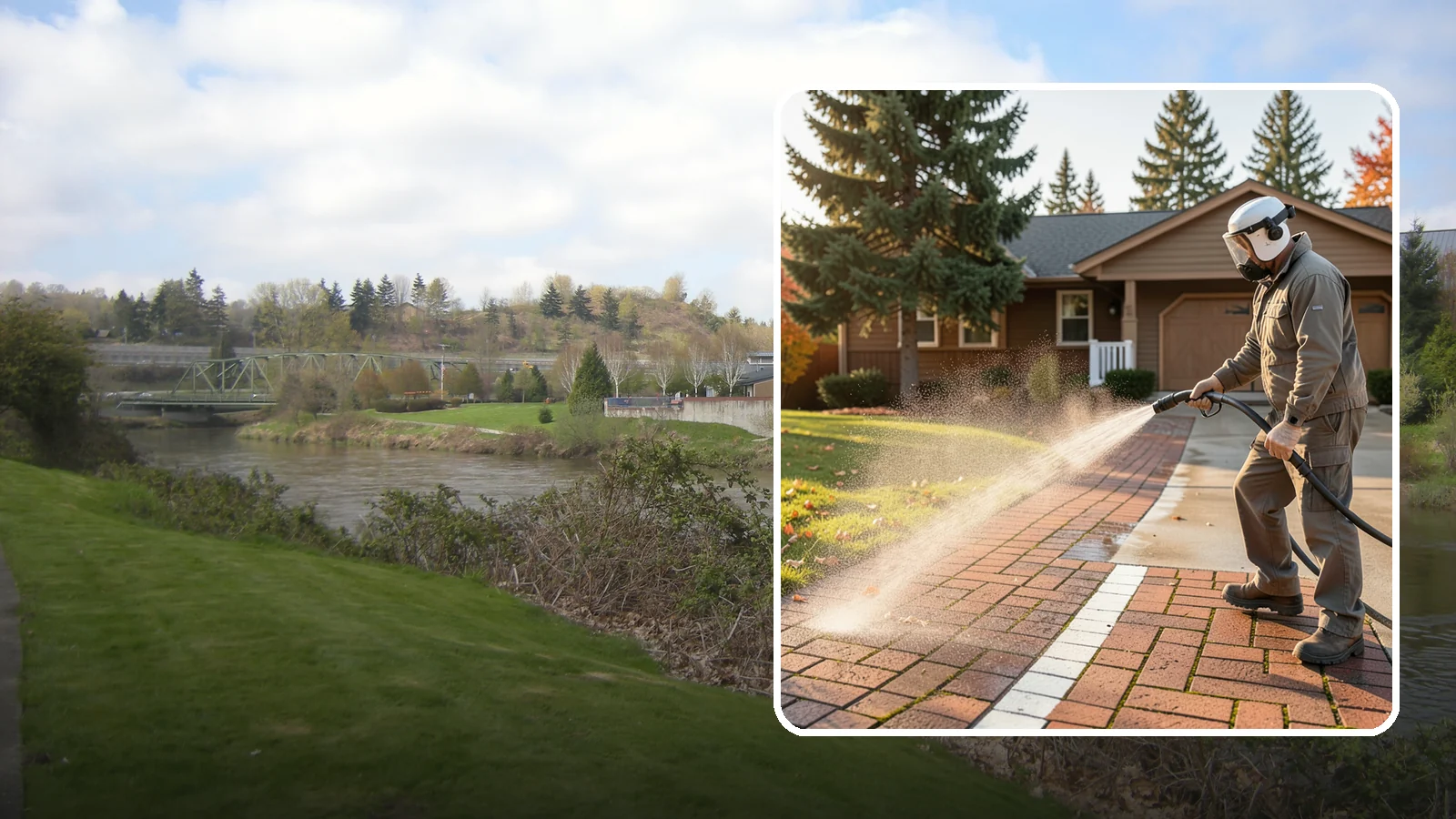 Brick Walkway Cleaning in Tukwila, King County, WA - Gently clean brick walkways so moss and joint growth lift without dislodging sand or mortar.