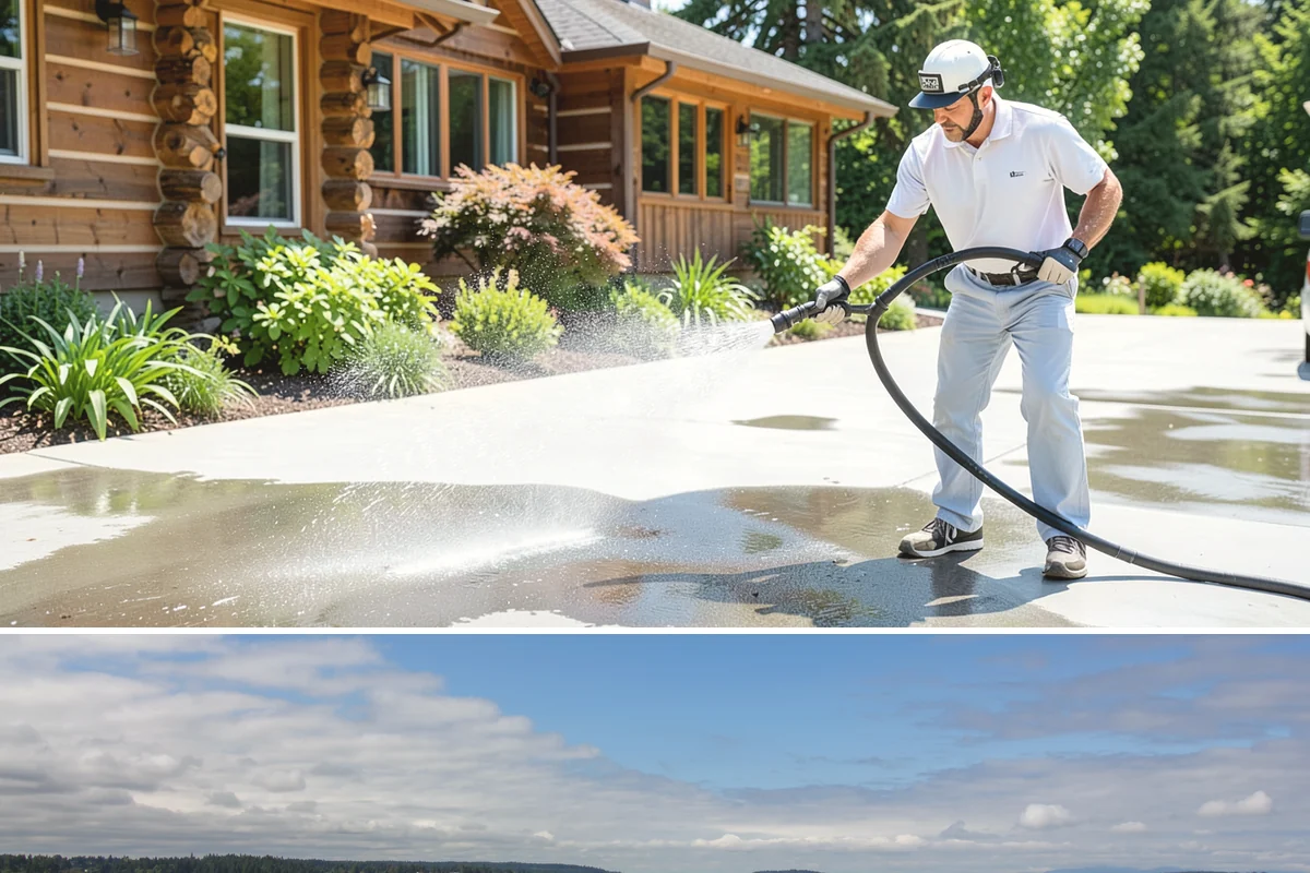 Brick Walkway Cleaning in University Place, Pierce County, WA - Clean brick walkways in summer when joints can dry fully before fall re-sanding sets.