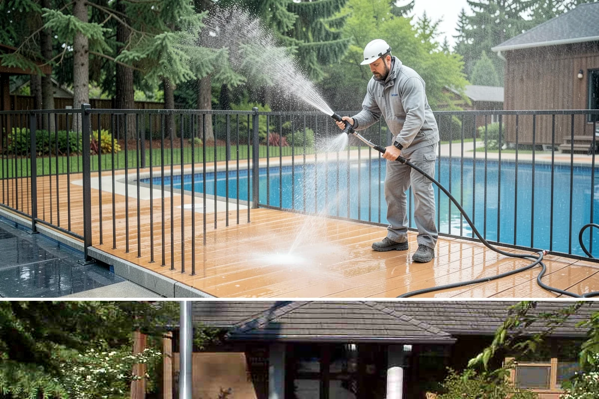 Brick Walkway Cleaning in Yarrow Point, King County, WA - Clean brick walkways in summer when joints can dry fully before fall re-sanding sets.