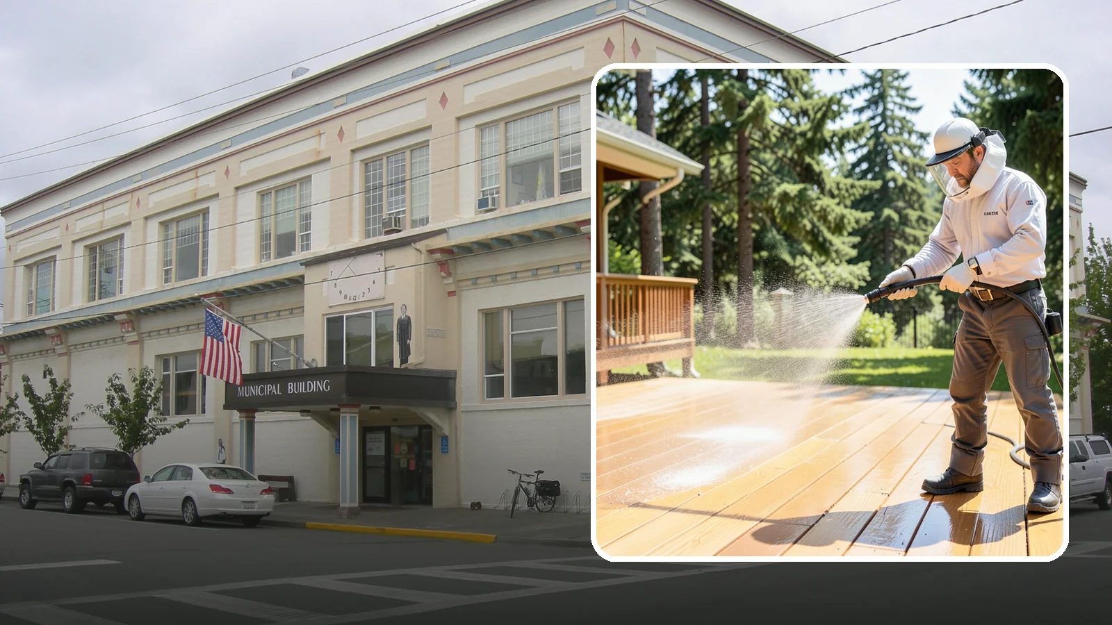 Brightening Treatment in Anacortes, Skagit County, WA - Brightening treatment restores the natural color and tone of wood and hardscape surfaces after cleaning or stripping.