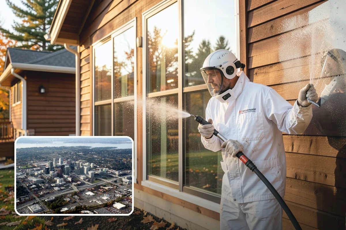 Brightening Treatment in Bellevue, King County, WA - Restores natural color to cleaned or stripped wood