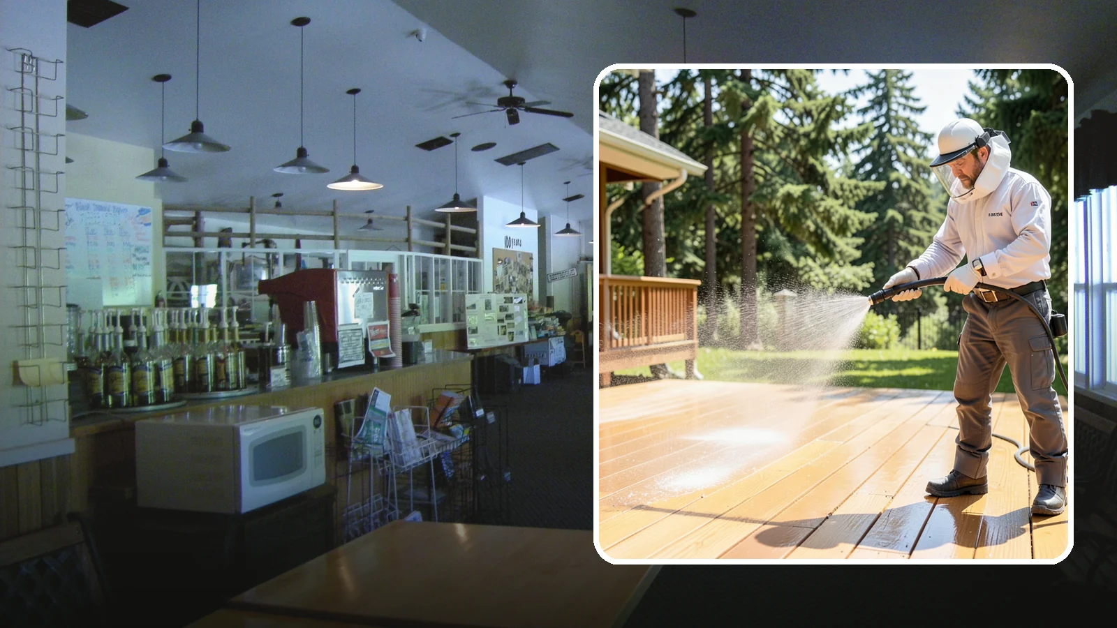 Brightening Treatment in Black Diamond, King County, WA - Brightening treatment restores the natural color and tone of wood and hardscape surfaces after cleaning or stripping.