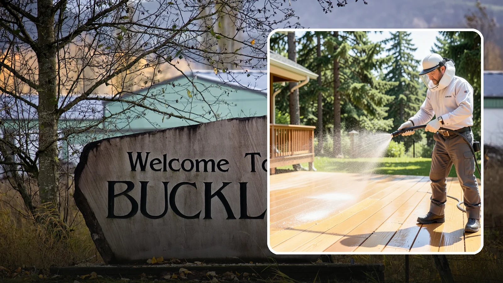 Brightening Treatment in Buckley, Pierce County, WA - Brightening treatment restores the natural color and tone of wood and hardscape surfaces after cleaning or stripping.