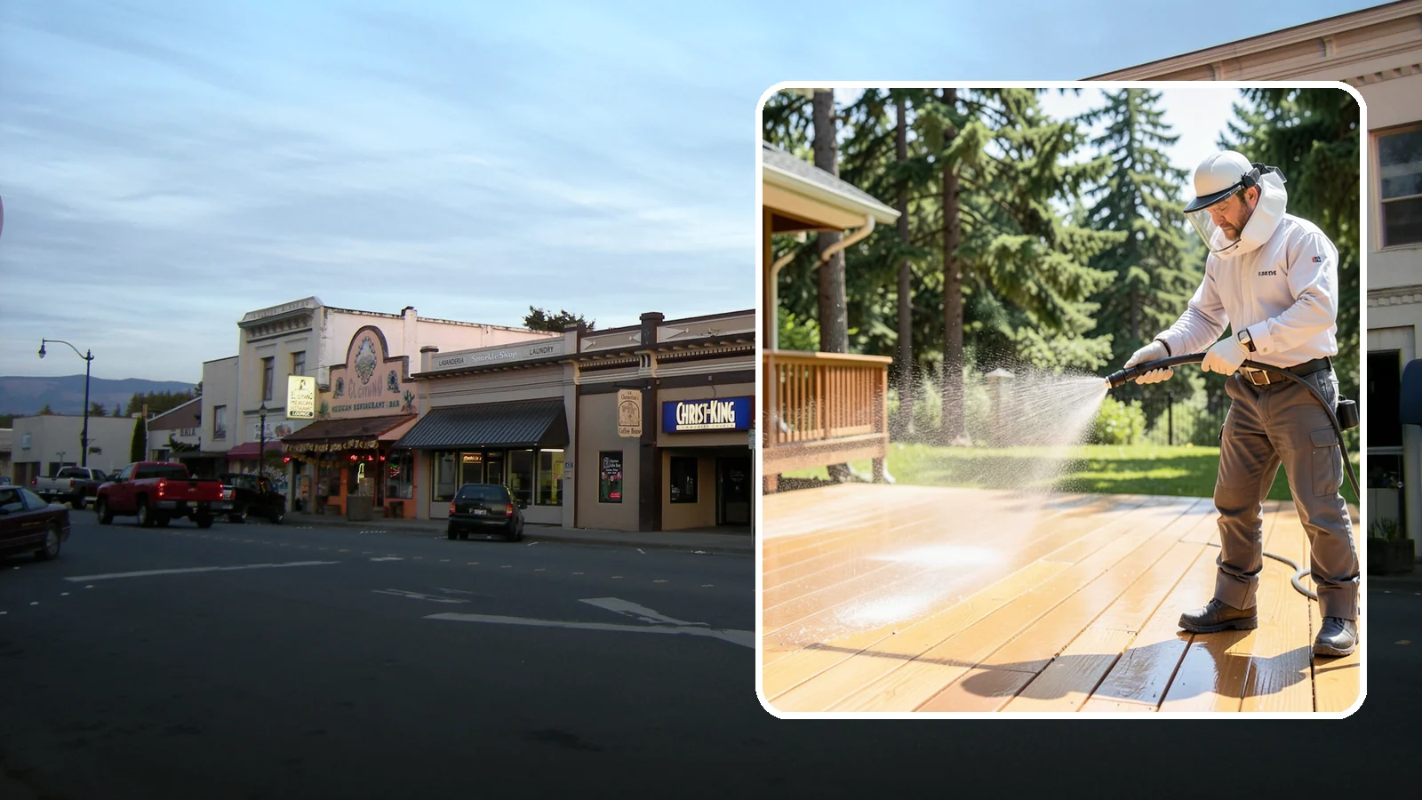 Brightening Treatment in Burlington, Skagit County, WA - Brightening treatment restores the natural color and tone of wood and hardscape surfaces after cleaning or stripping.