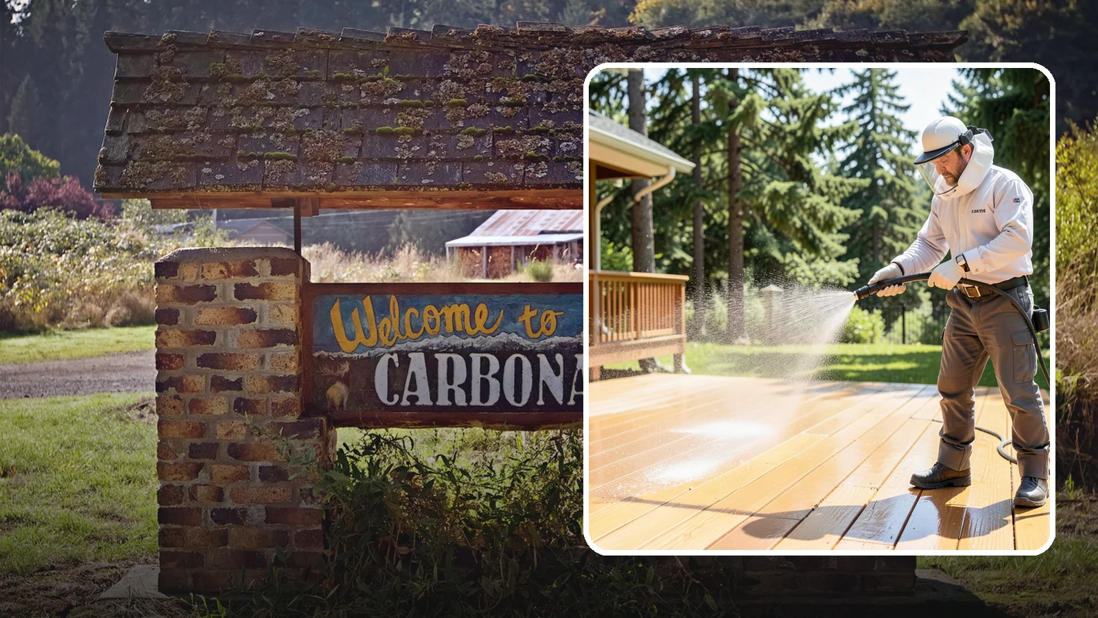 Brightening Treatment in Carbonado, Pierce County, WA - Brightening treatment restores the natural color and tone of wood and hardscape surfaces after cleaning or stripping.