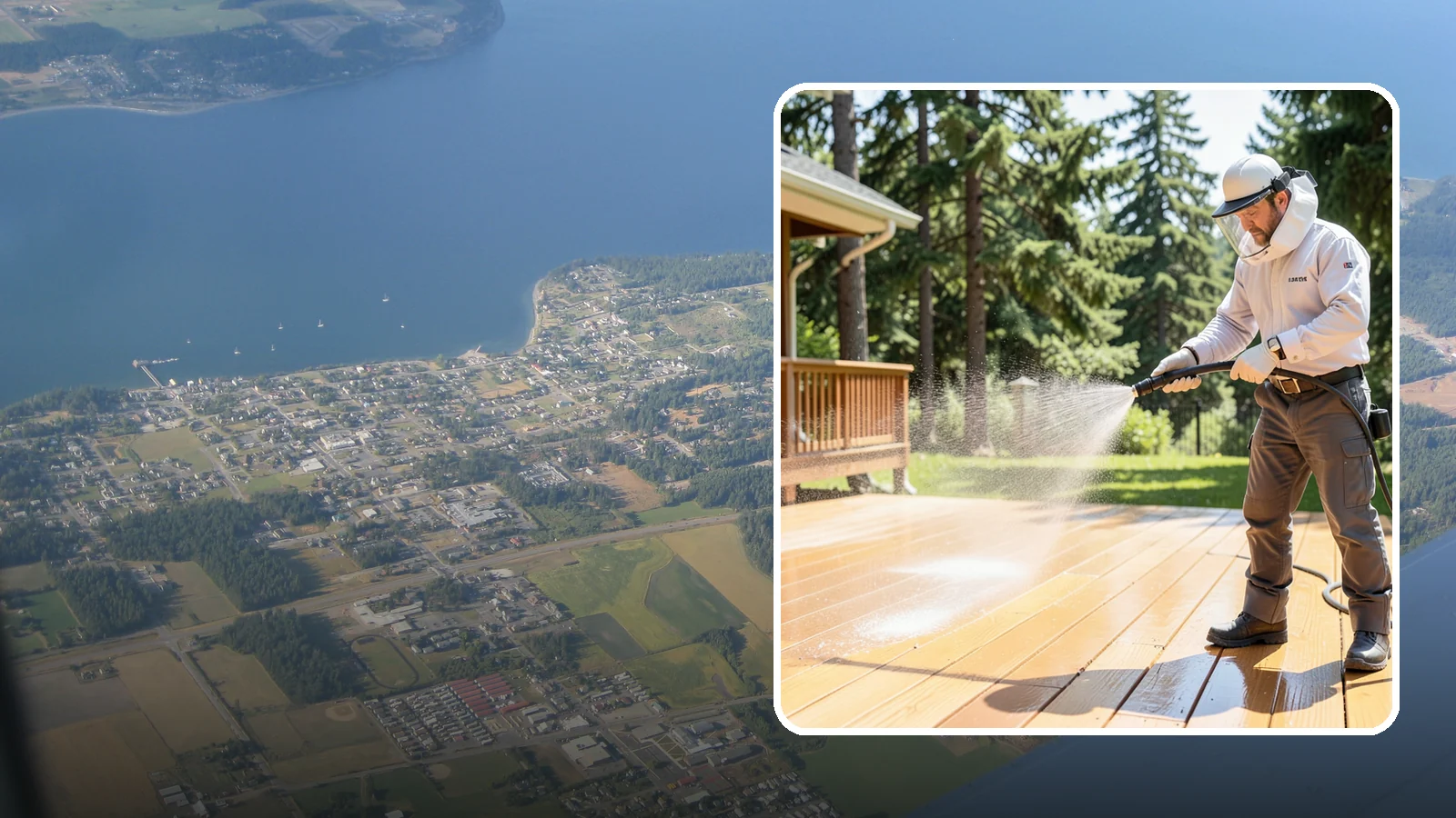 Brightening Treatment in Coupeville, Island County, WA - Brightening treatment restores the natural color and tone of wood and hardscape surfaces after cleaning or stripping.