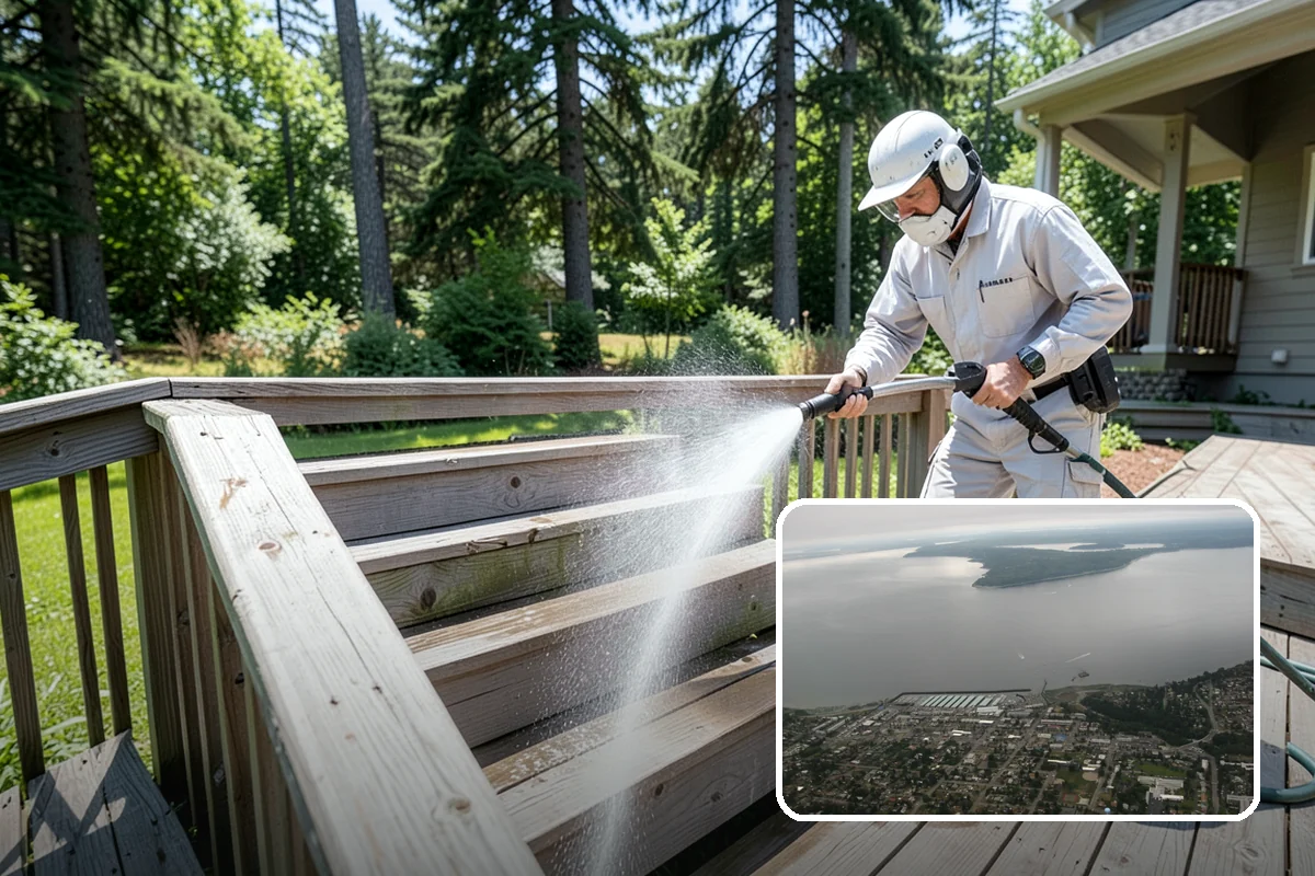 Brightening Treatment in Des Moines, King County, WA - Restores natural color to cleaned or stripped wood