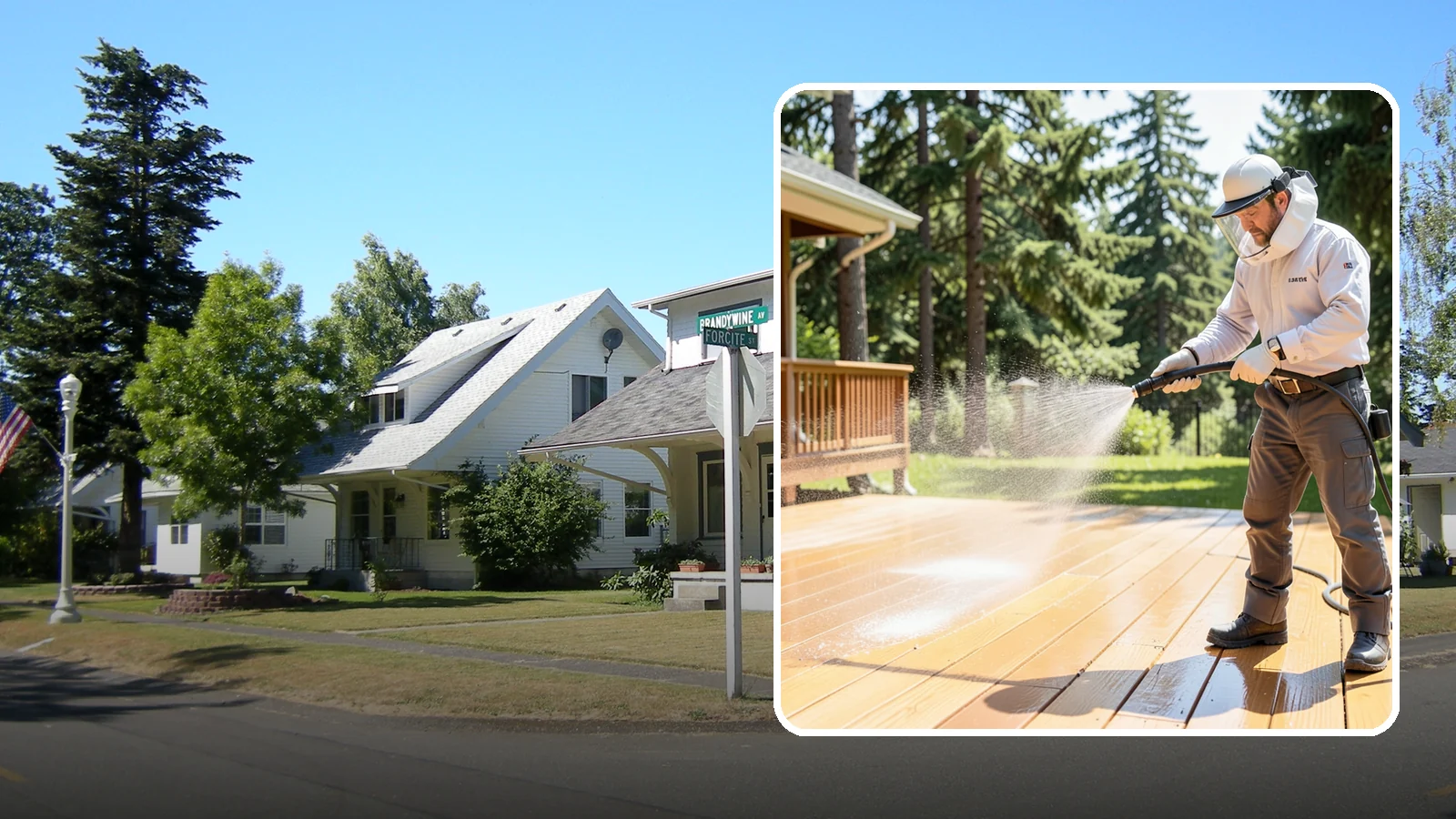 Brightening Treatment in DuPont, Pierce County, WA - Brightening treatment restores the natural color and tone of wood and hardscape surfaces after cleaning or stripping.