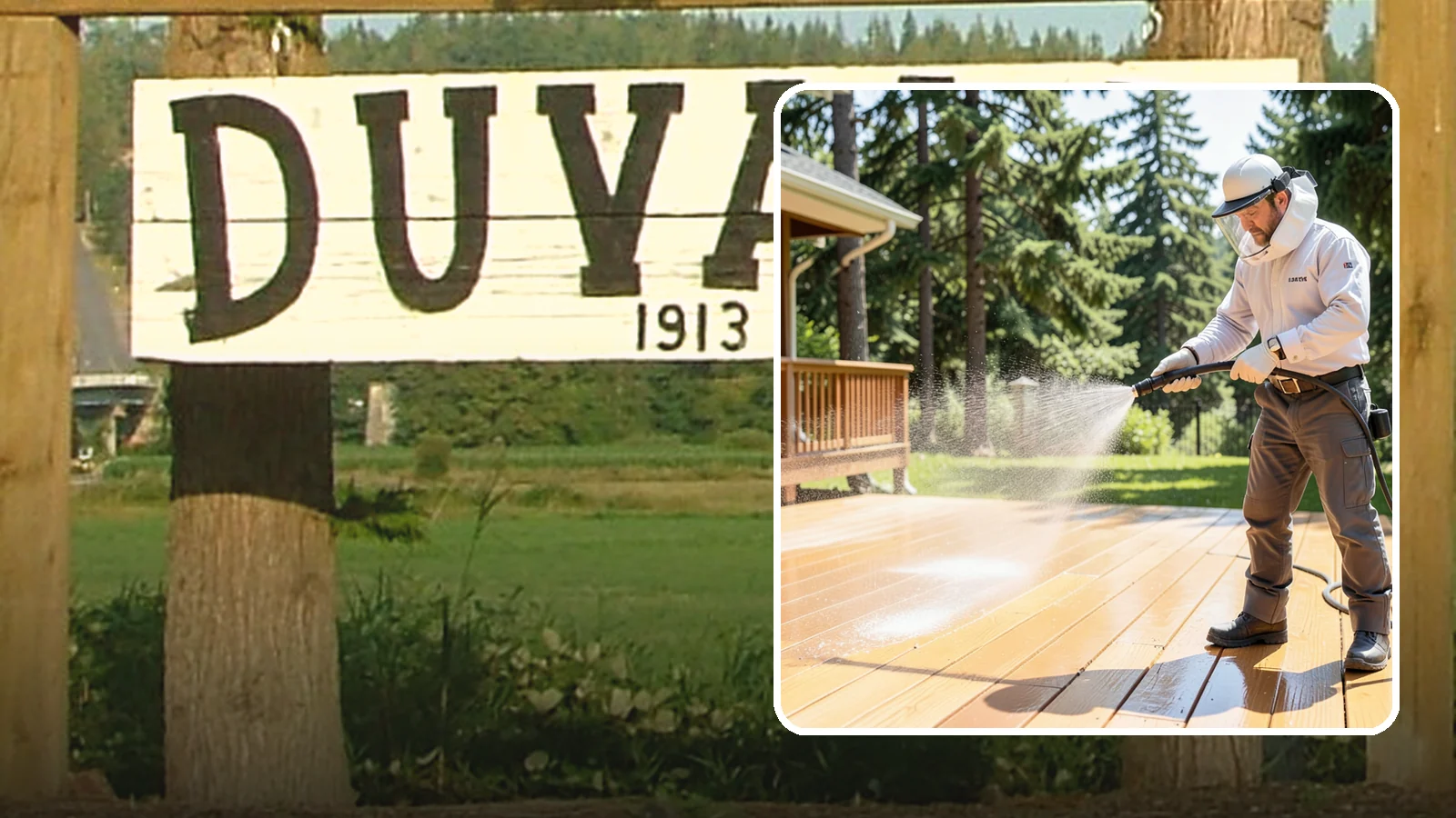 Brightening Treatment in Duvall, King County, WA - Brightening treatment restores the natural color and tone of wood and hardscape surfaces after cleaning or stripping.