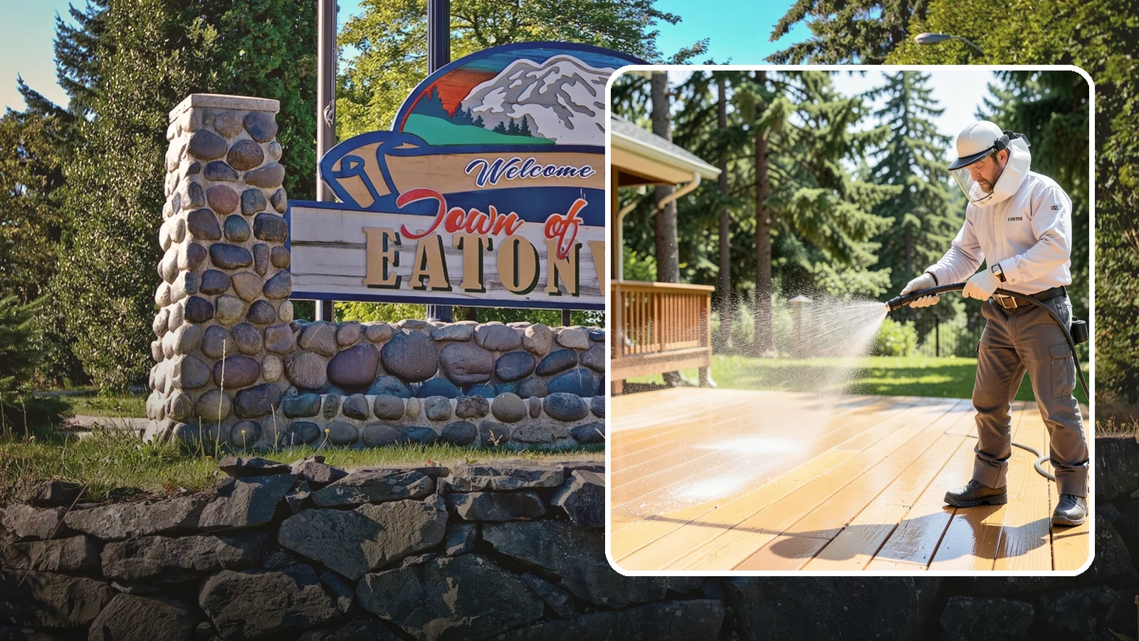 Brightening Treatment in Eatonville, Pierce County, WA - Brightening treatment restores the natural color and tone of wood and hardscape surfaces after cleaning or stripping.