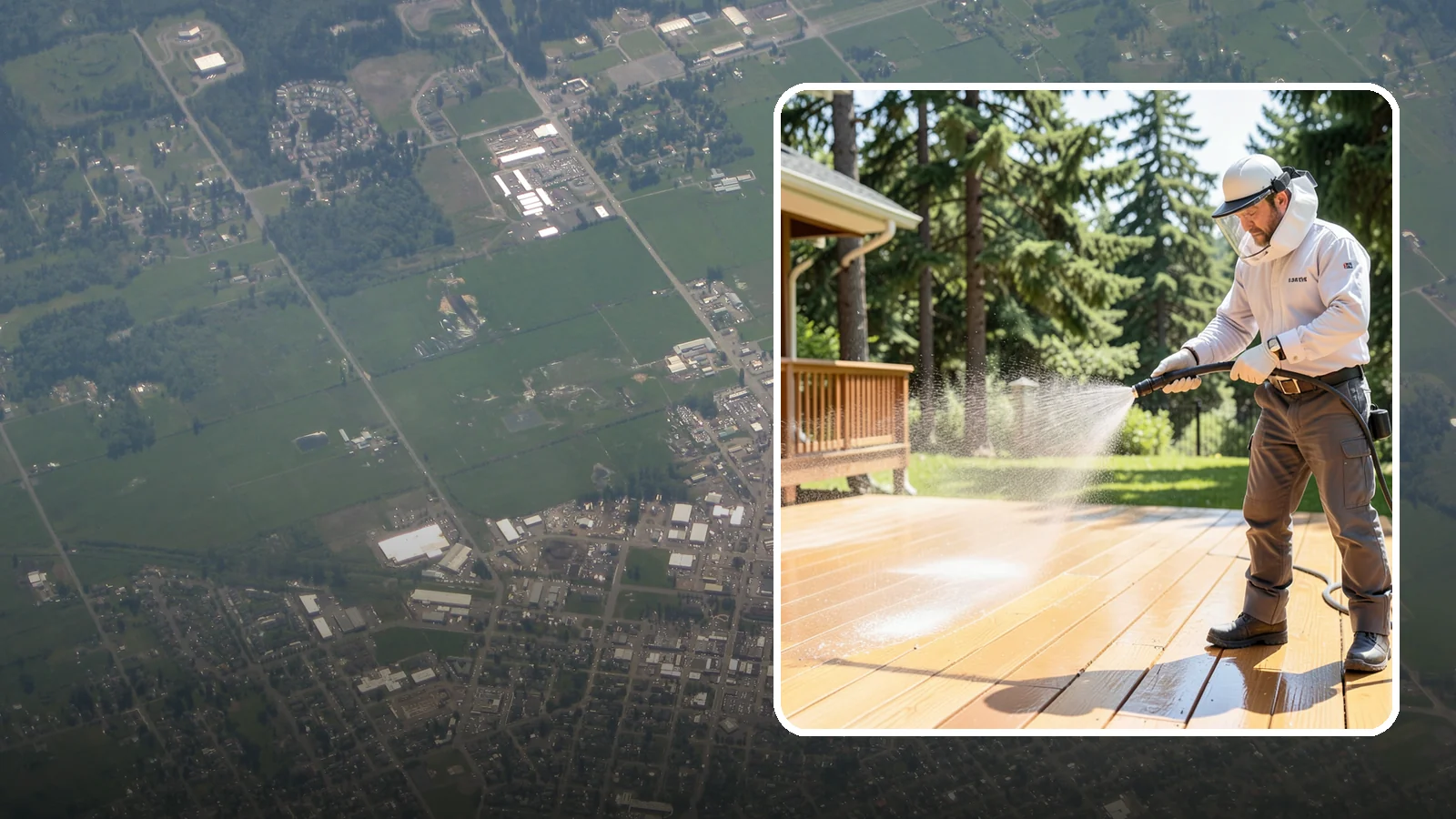 Brightening Treatment in Enumclaw, King County, WA - Brightening treatment restores the natural color and tone of wood and hardscape surfaces after cleaning or stripping.
