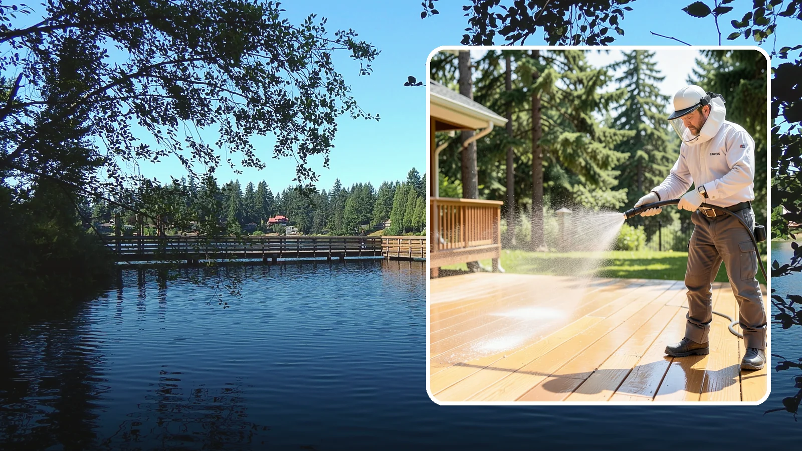 Brightening Treatment in Federal Way, King County, WA - Brightening treatment restores the natural color and tone of wood and hardscape surfaces after cleaning or stripping.