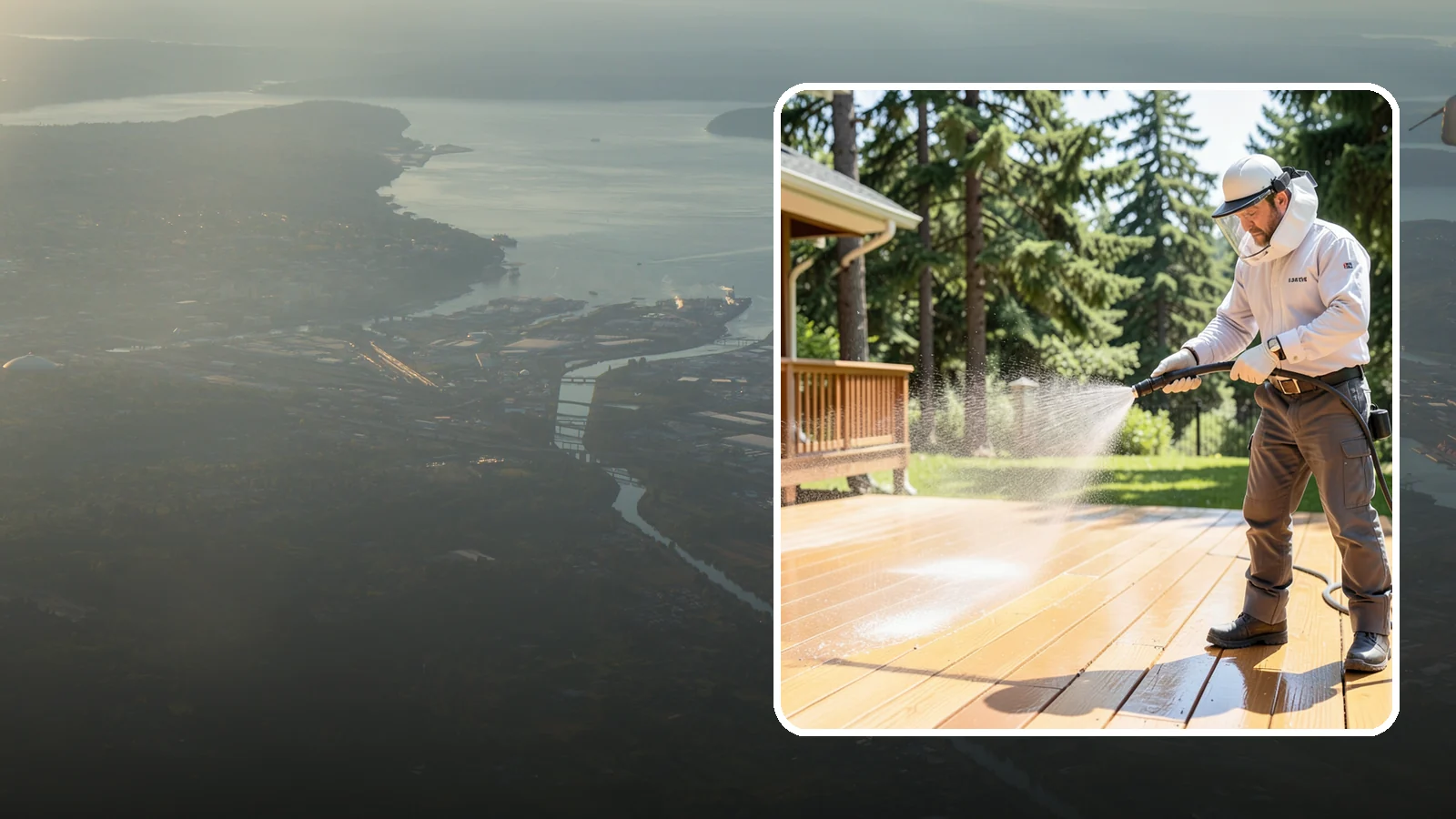 Brightening Treatment in Fife, Pierce County, WA - Brightening treatment restores the natural color and tone of wood and hardscape surfaces after cleaning or stripping.