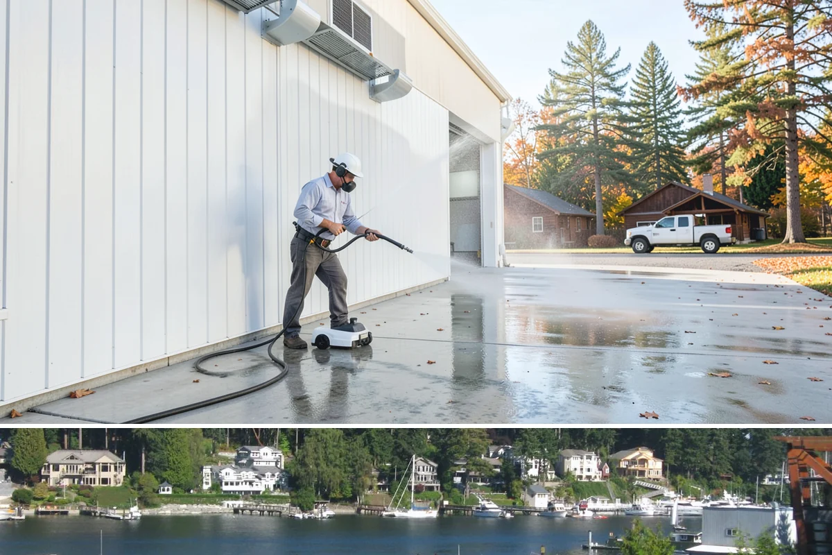 Brightening Treatment in Gig Harbor, Pierce County, WA - Best performed in dry conditions immediately after cleaning or stripping, so the surface can dry evenly before any finish is...