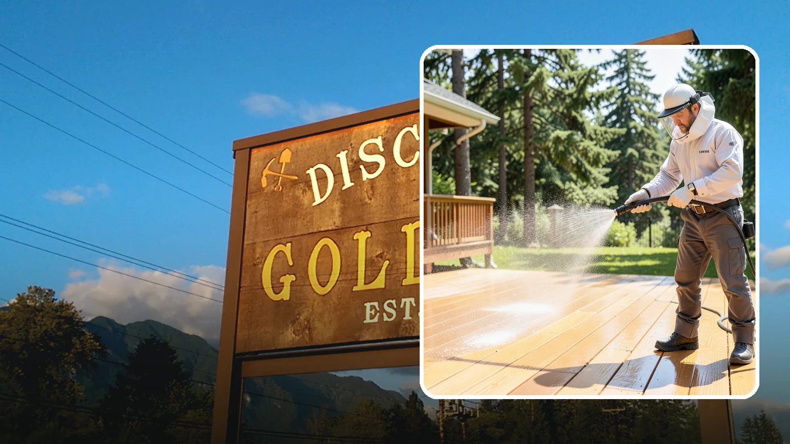 Brightening Treatment in Gold Bar, Snohomish County, WA - Brightening treatment restores the natural color and tone of wood and hardscape surfaces after cleaning or stripping.