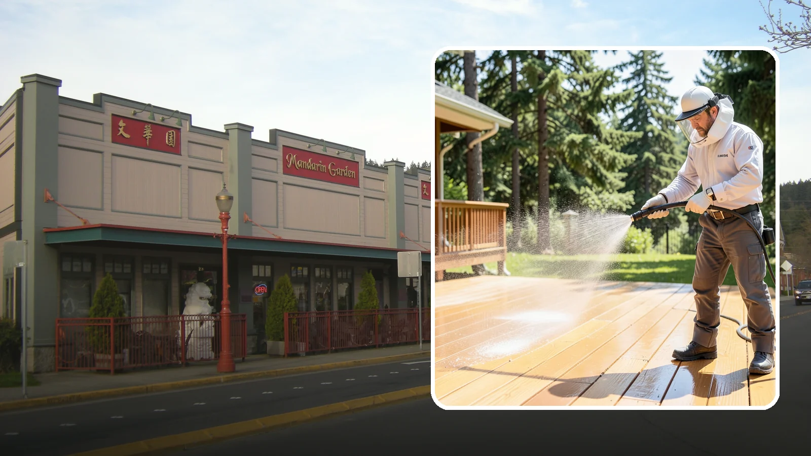 Brightening Treatment in Issaquah, King County, WA - Brightening treatment restores the natural color and tone of wood and hardscape surfaces after cleaning or stripping.