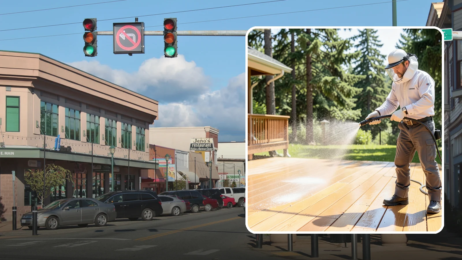 Brightening Treatment in Monroe, Snohomish County, WA - Brightening treatment restores the natural color and tone of wood and hardscape surfaces after cleaning or stripping.