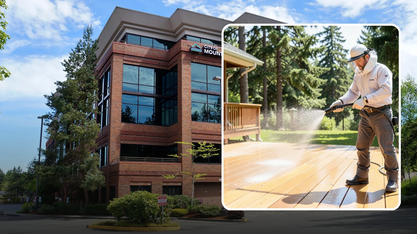 Brightening Treatment in Mountlake Terrace, Snohomish County, WA - Brightening treatment restores the natural color and tone of wood and hardscape surfaces after cleaning or stripping.