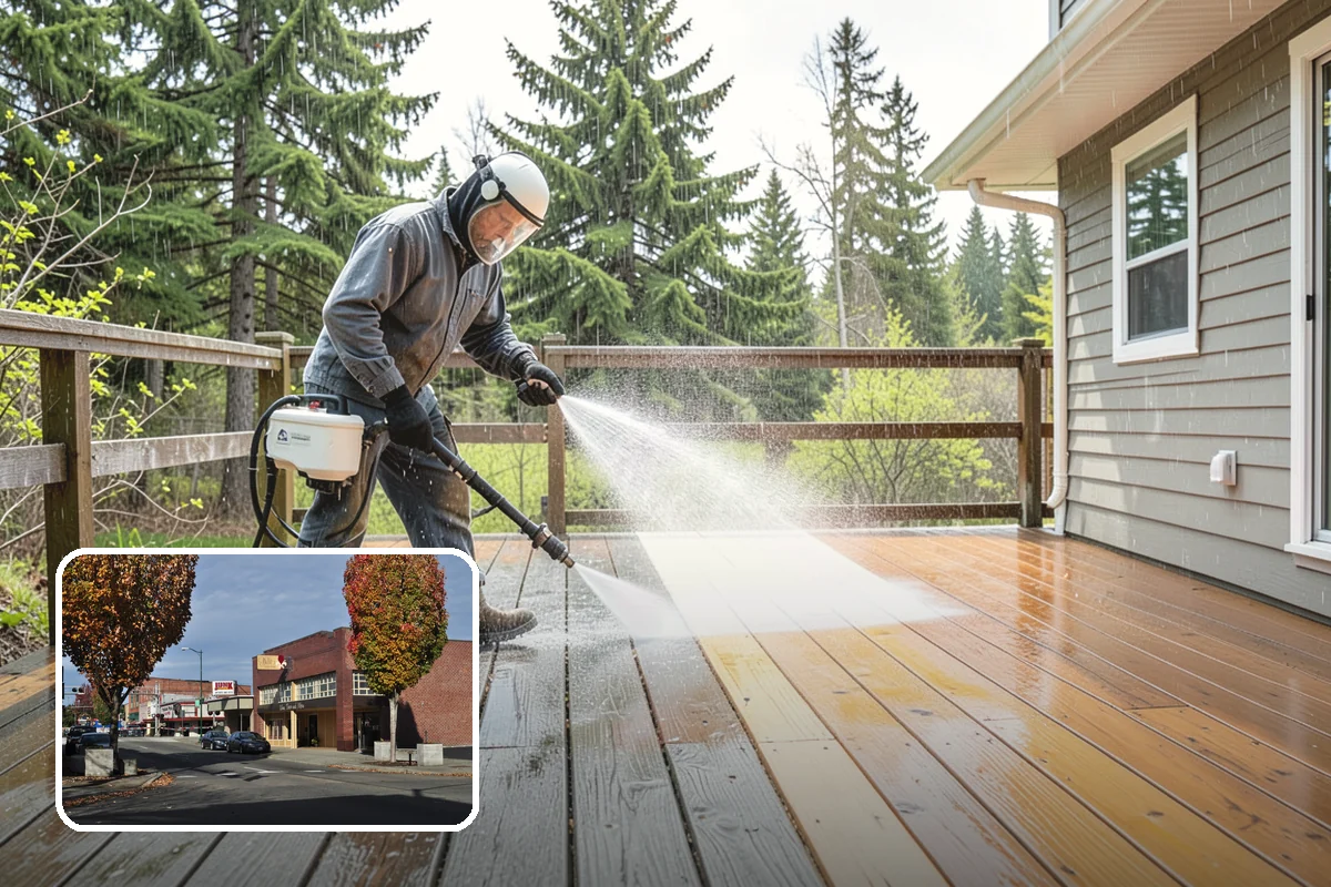 Brightening Treatment in Puyallup, Pierce County, WA - Restores natural color to cleaned or stripped wood