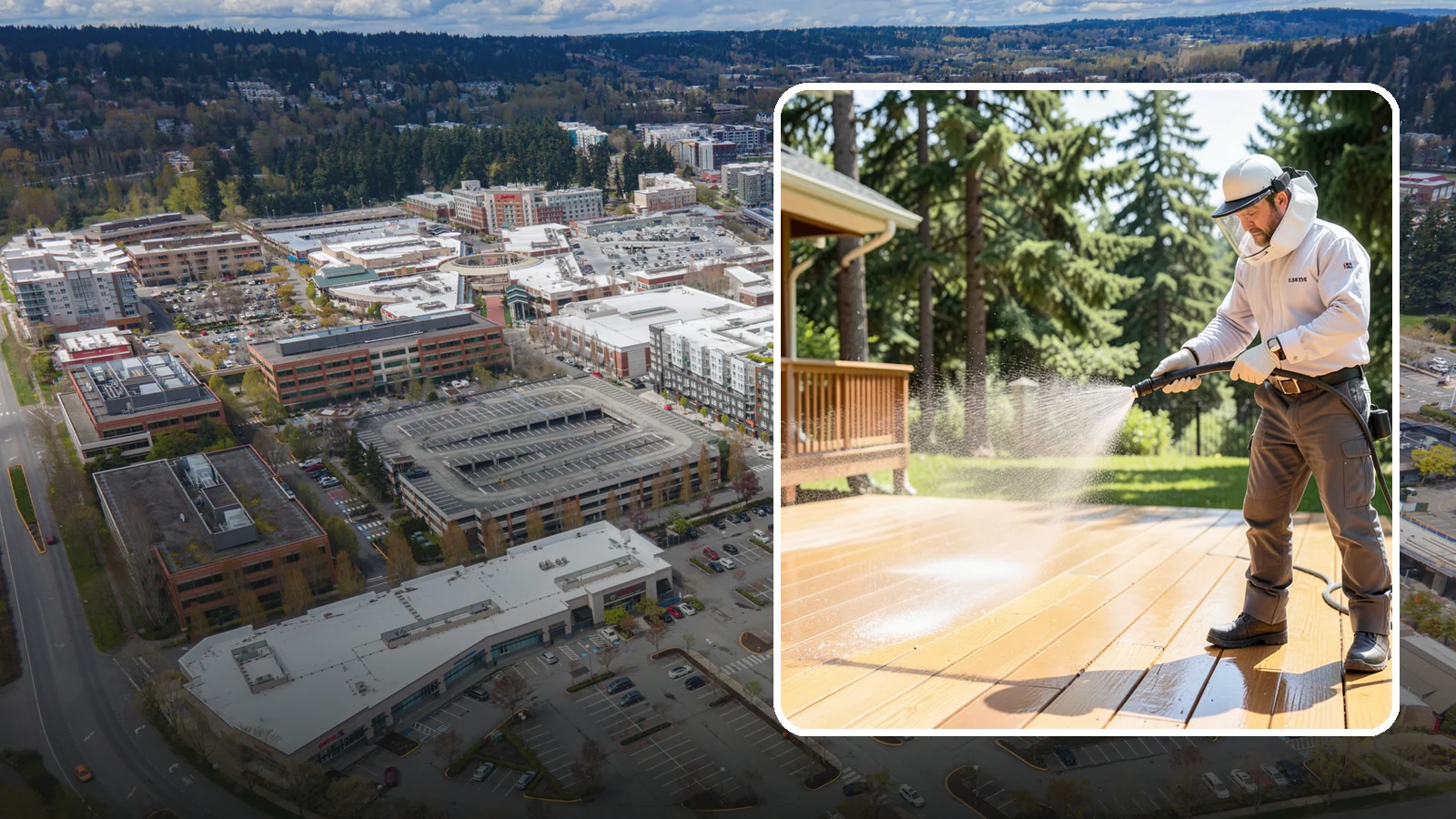 Brightening Treatment in Redmond, King County, WA - Brightening treatment restores the natural color and tone of wood and hardscape surfaces after cleaning or stripping.