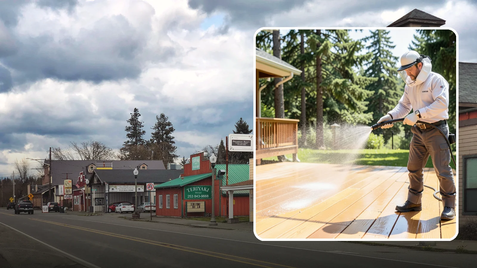 Brightening Treatment in Roy, Pierce County, WA - Brightening treatment restores the natural color and tone of wood and hardscape surfaces after cleaning or stripping.