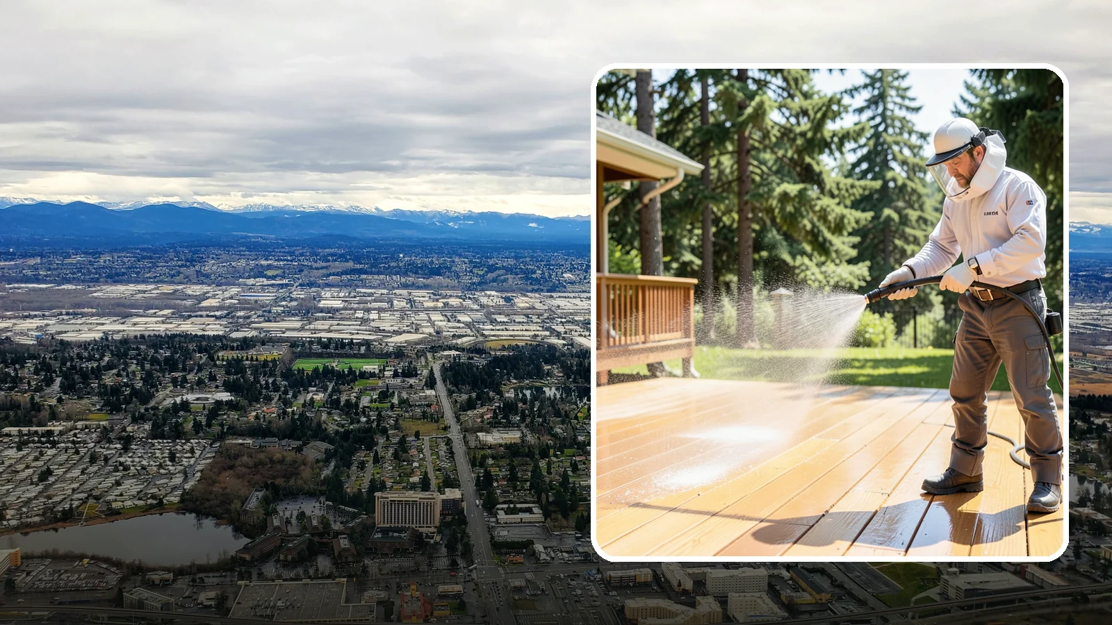 Brightening Treatment in SeaTac, King County, WA - Brightening treatment restores the natural color and tone of wood and hardscape surfaces after cleaning or stripping.