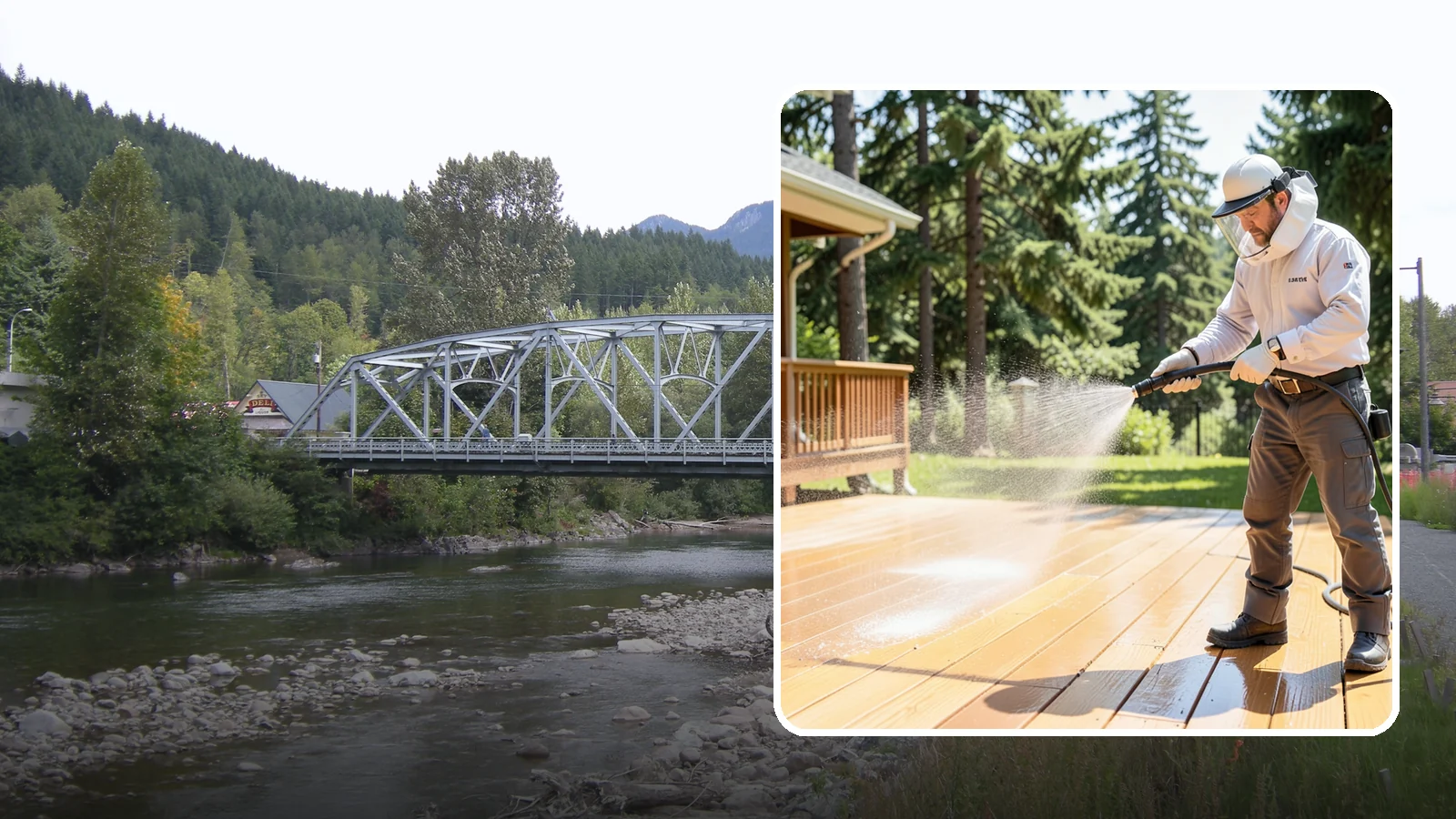 Brightening Treatment in Skykomish, King County, WA - Brightening treatment restores the natural color and tone of wood and hardscape surfaces after cleaning or stripping.