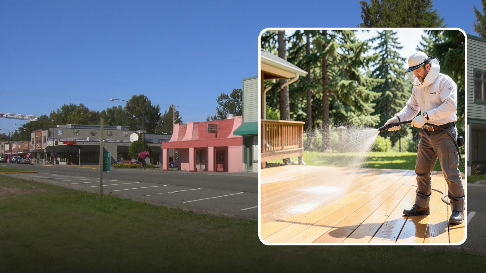 Brightening Treatment in Snoqualmie, King County, WA - Brightening treatment restores the natural color and tone of wood and hardscape surfaces after cleaning or stripping.