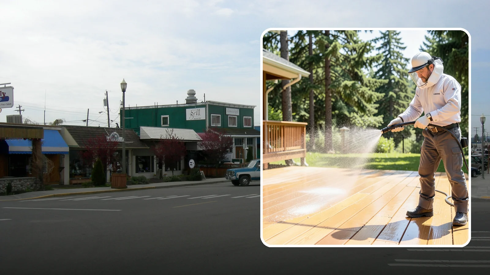 Brightening Treatment in Stanwood, Snohomish County, WA - Brightening treatment restores the natural color and tone of wood and hardscape surfaces after cleaning or stripping.