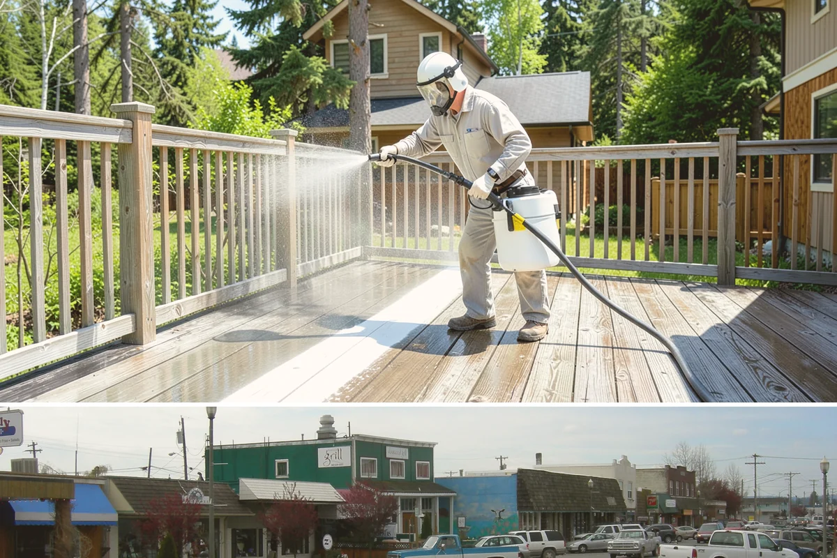 Brightening Treatment in Stanwood, Snohomish County, WA - Best performed in dry conditions immediately after cleaning or stripping, so the surface can dry evenly before any finish is...