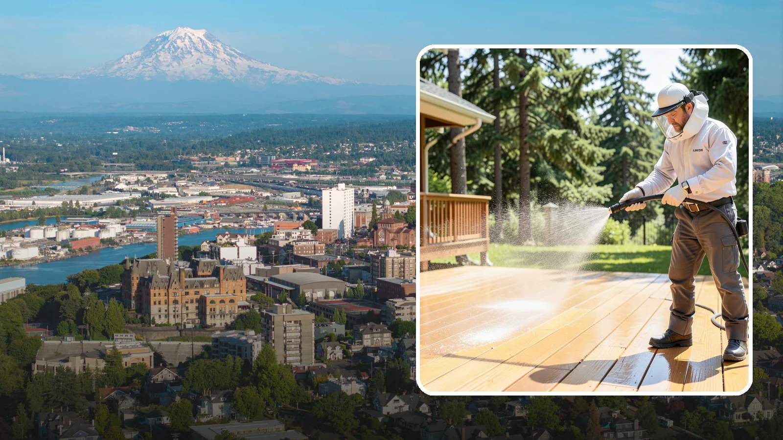 Brightening Treatment in Tacoma, Pierce County, WA - Brightening treatment restores the natural color and tone of wood and hardscape surfaces after cleaning or stripping.