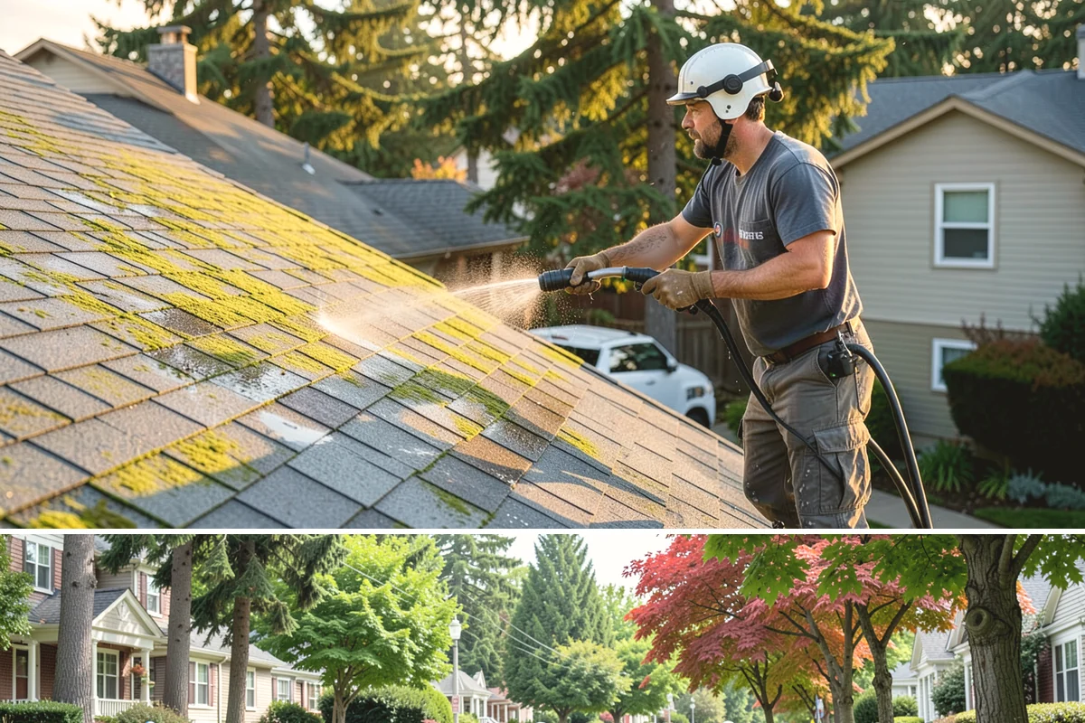 Calcium Deposit Removal in Beaux Arts Village, King County, WA - Calcium and efflorescence deposits can be treated year-round, with dry conditions helping confirm complete removal.