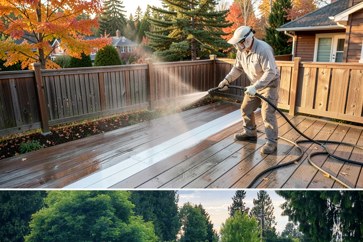 Calcium Deposit Removal in Bonney Lake, Pierce County, WA - Calcium and efflorescence deposits can be treated year-round, with dry conditions helping confirm complete removal.