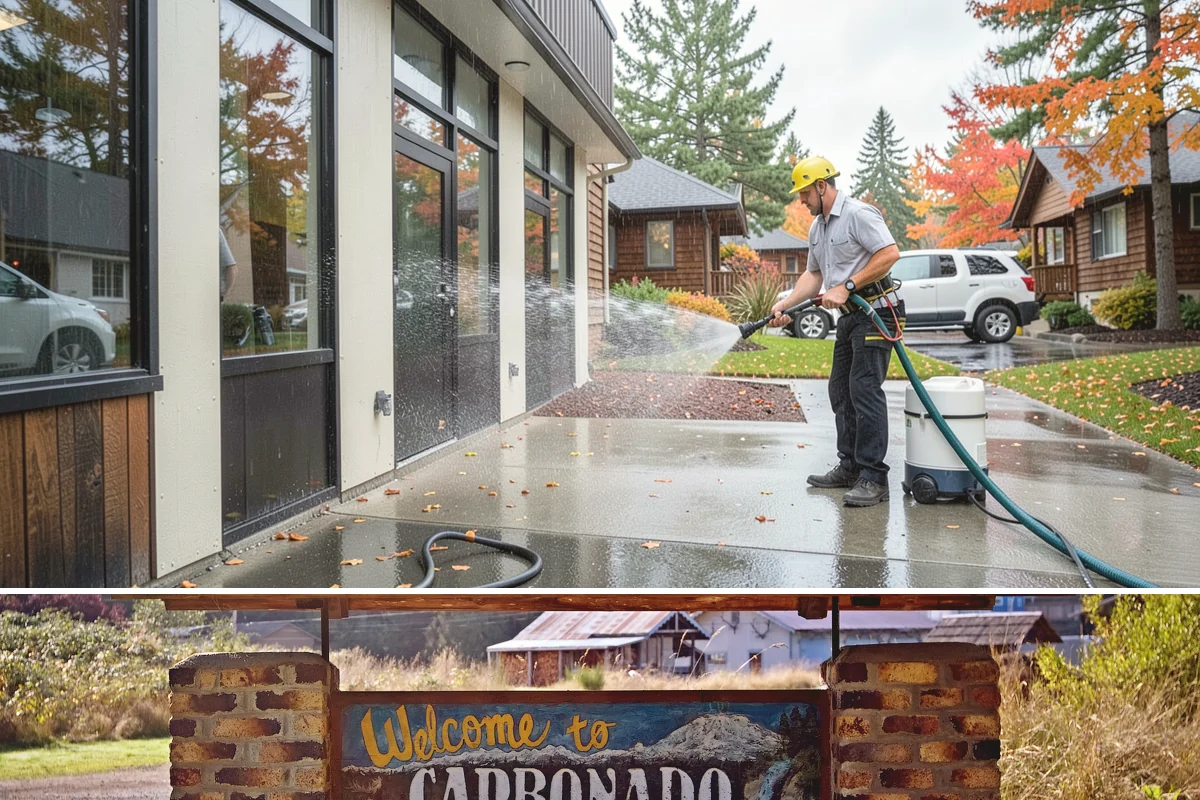 Calcium Deposit Removal in Carbonado, Pierce County, WA - Calcium and efflorescence deposits can be treated year-round, with dry conditions helping confirm complete removal.