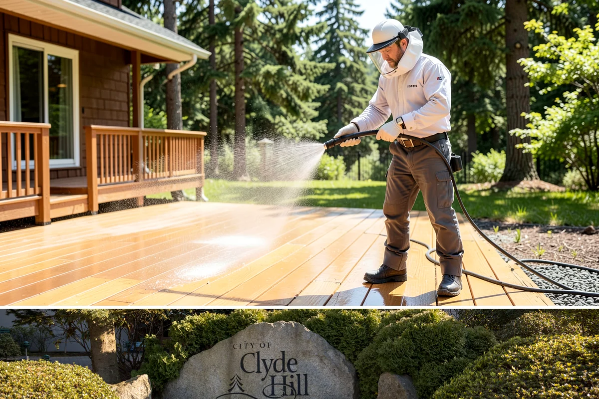 Calcium Deposit Removal in Clyde Hill, King County, WA - Calcium and efflorescence deposits can be treated year-round, with dry conditions helping confirm complete removal.