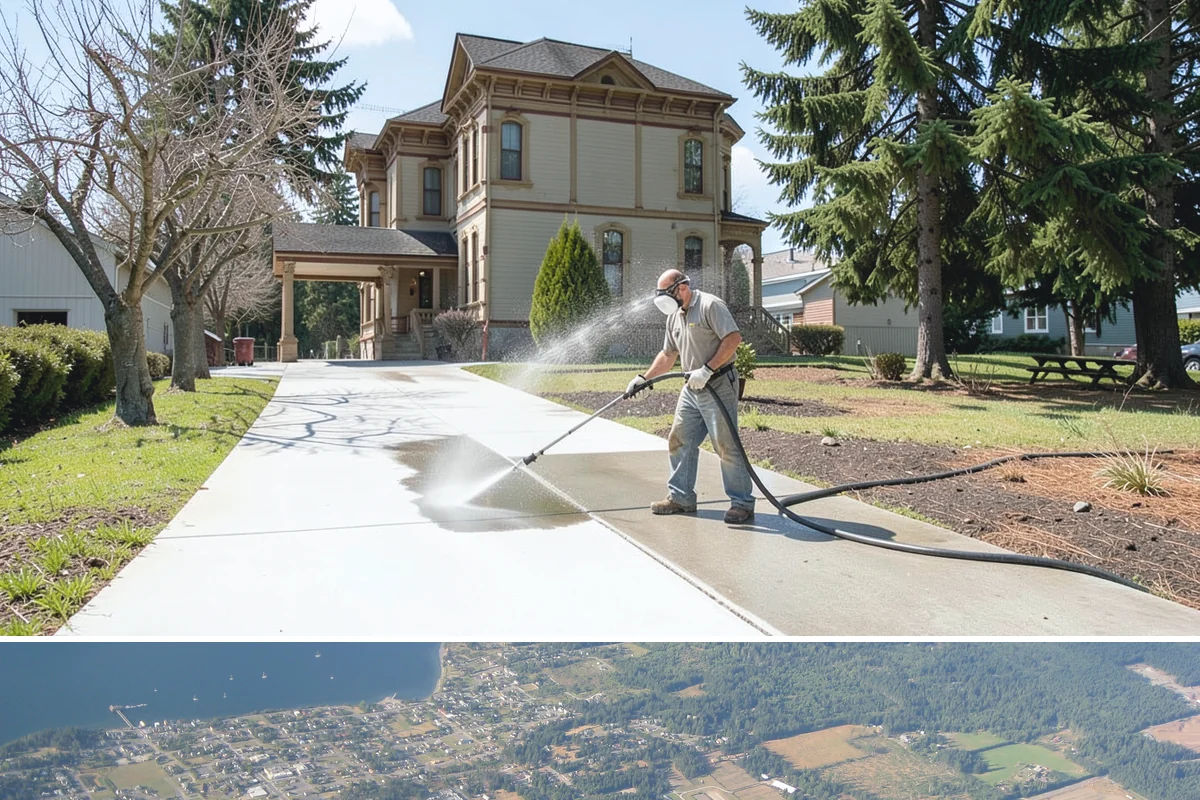 Calcium Deposit Removal in Coupeville, Island County, WA - Calcium and efflorescence deposits can be treated year-round, with dry conditions helping confirm complete removal.