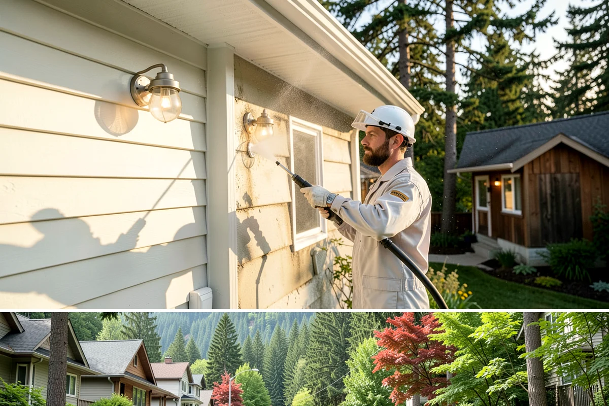 Calcium Deposit Removal in Darrington, Snohomish County, WA - Calcium and efflorescence deposits can be treated year-round, with dry conditions helping confirm complete removal.
