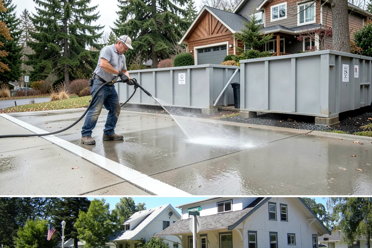 Calcium Deposit Removal in DuPont, Pierce County, WA - Calcium and efflorescence deposits can be treated year-round, with dry conditions helping confirm complete removal.