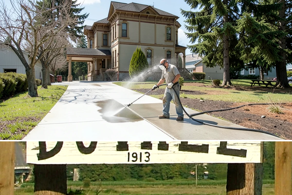 Calcium Deposit Removal in Duvall, King County, WA - Calcium and efflorescence deposits can be treated year-round, with dry conditions helping confirm complete removal.