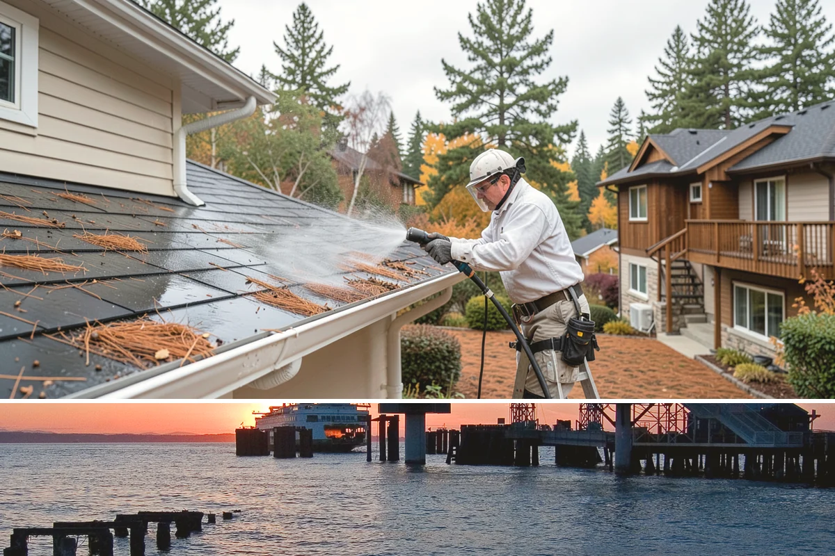 Calcium Deposit Removal in Edmonds, Snohomish County, WA - Calcium and efflorescence deposits can be treated year-round, with dry conditions helping confirm complete removal.