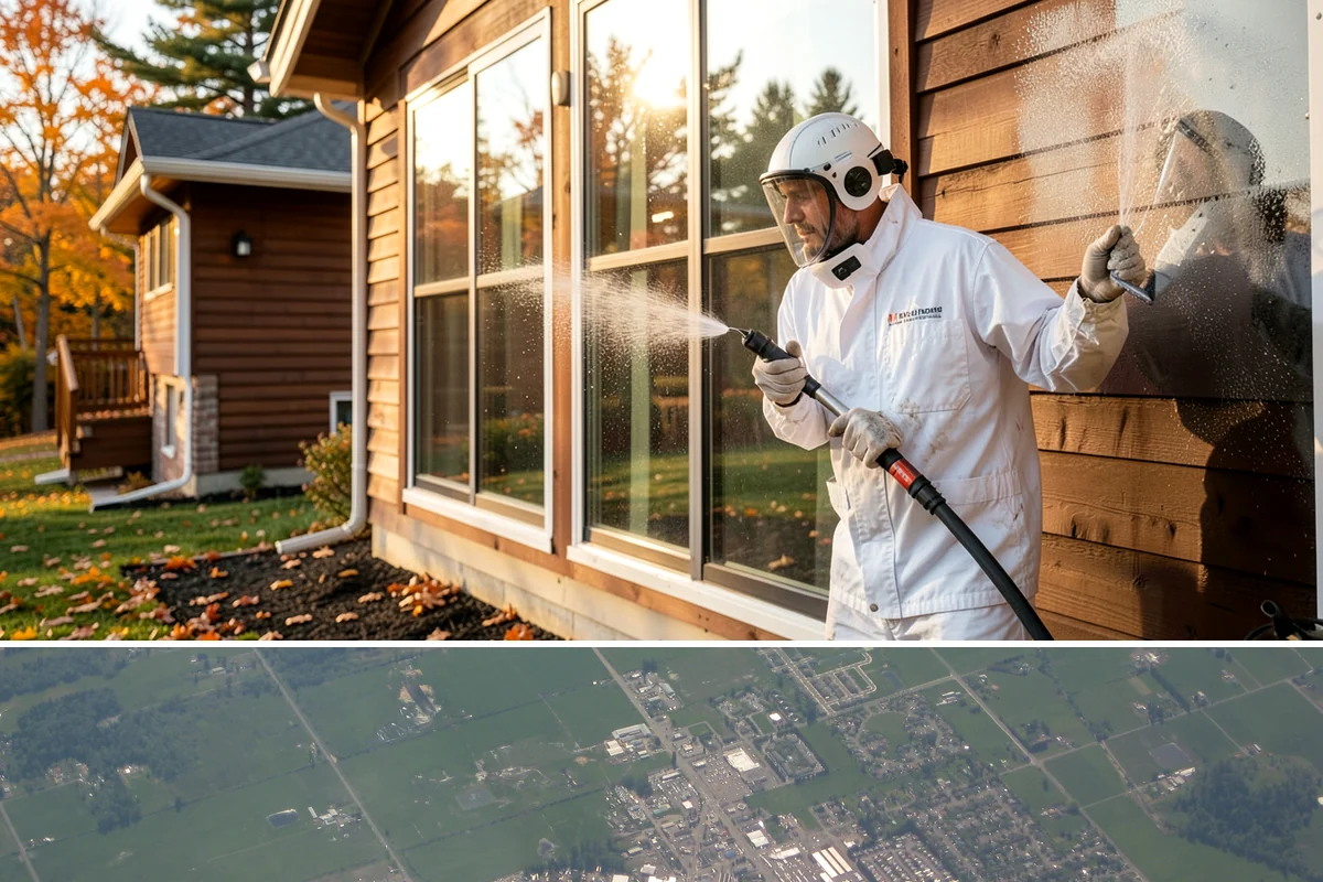 Calcium Deposit Removal in Enumclaw, King County, WA - Calcium and efflorescence deposits can be treated year-round, with dry conditions helping confirm complete removal.